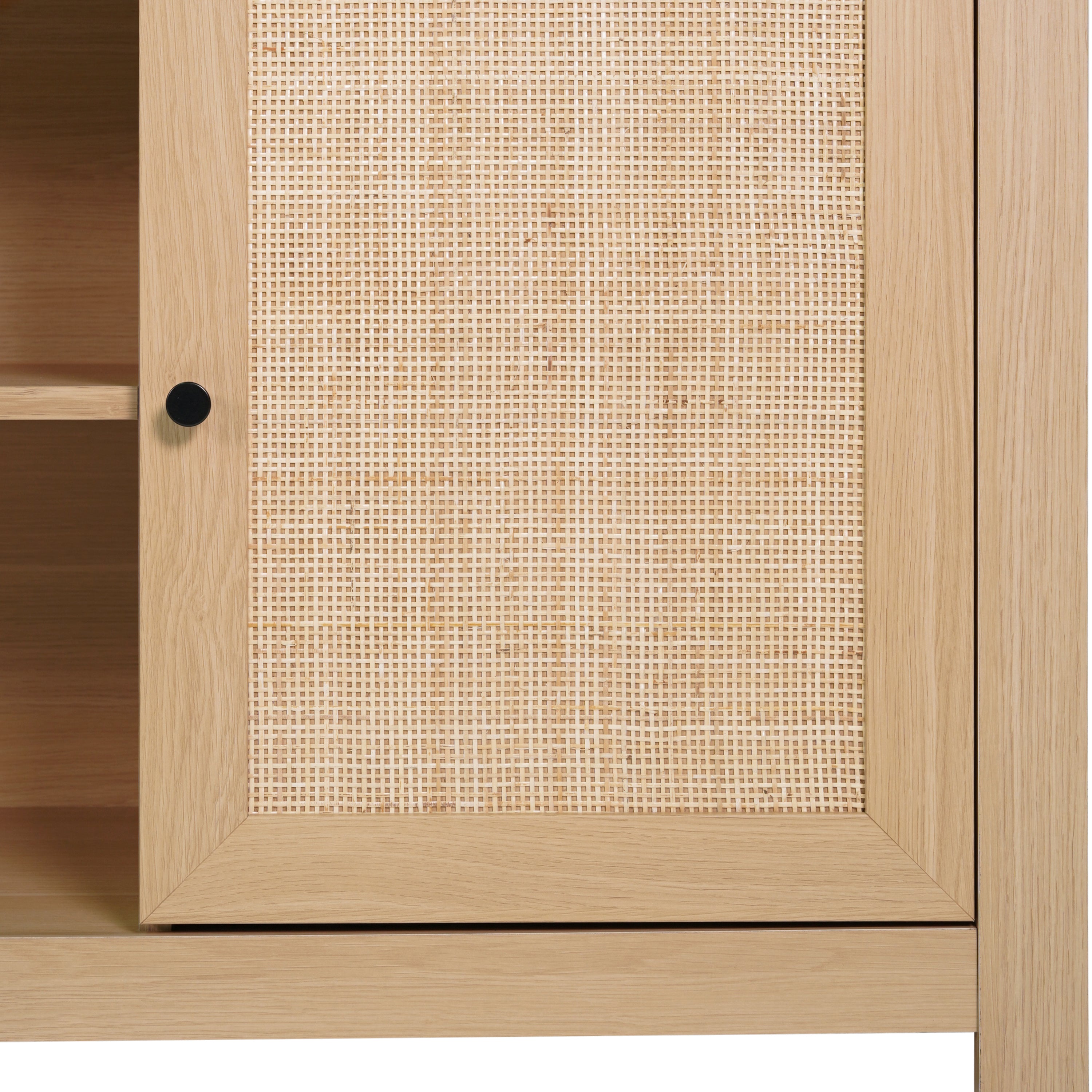 Malaki Mid-Century Modern Buffet Sideboard with 2 Soft Close Doors and Adjustable Center Shelf, TV Stand for up to 65" TV's