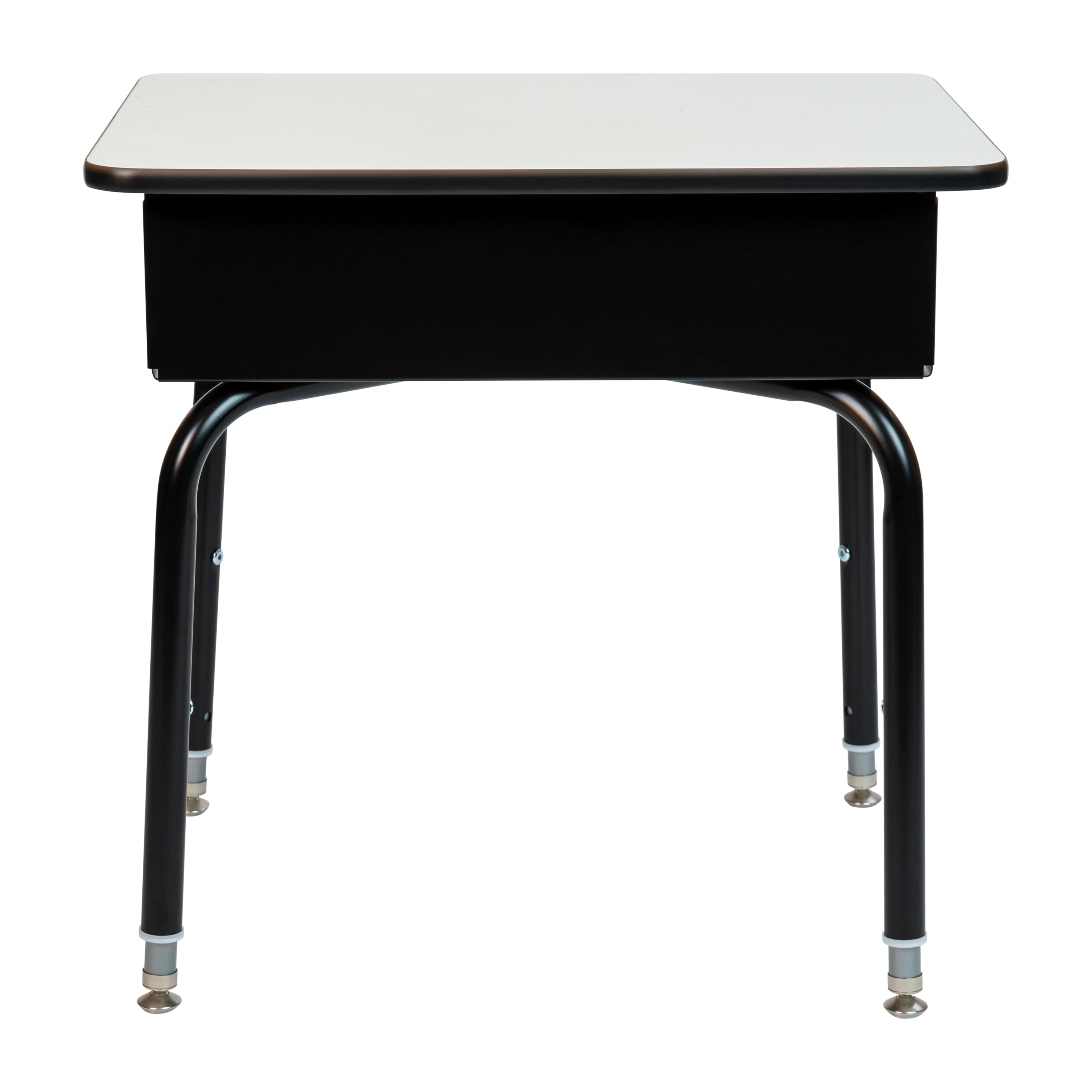 Student Desk with Open Front Metal Book Box