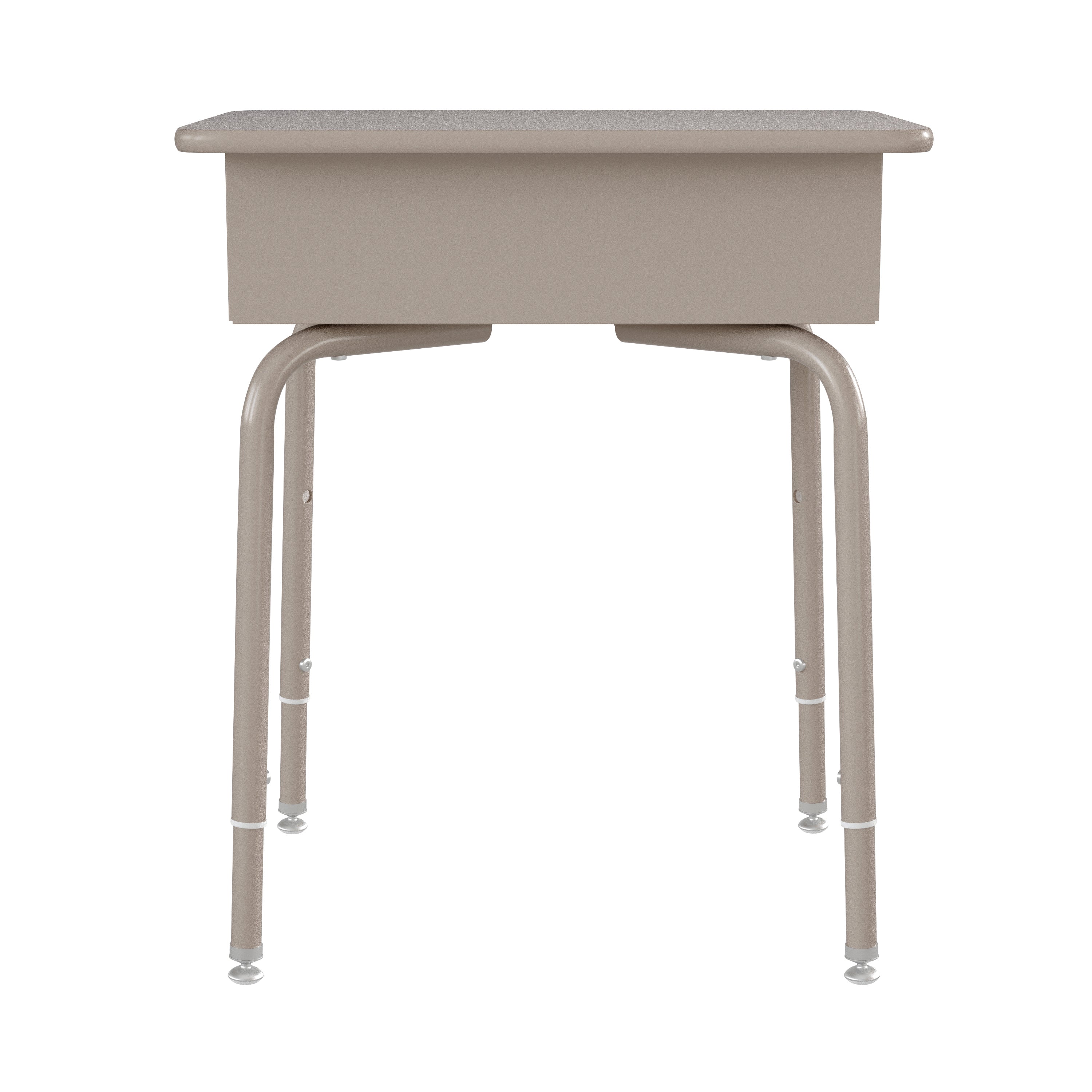 Student Desk with Open Front Metal Book Box