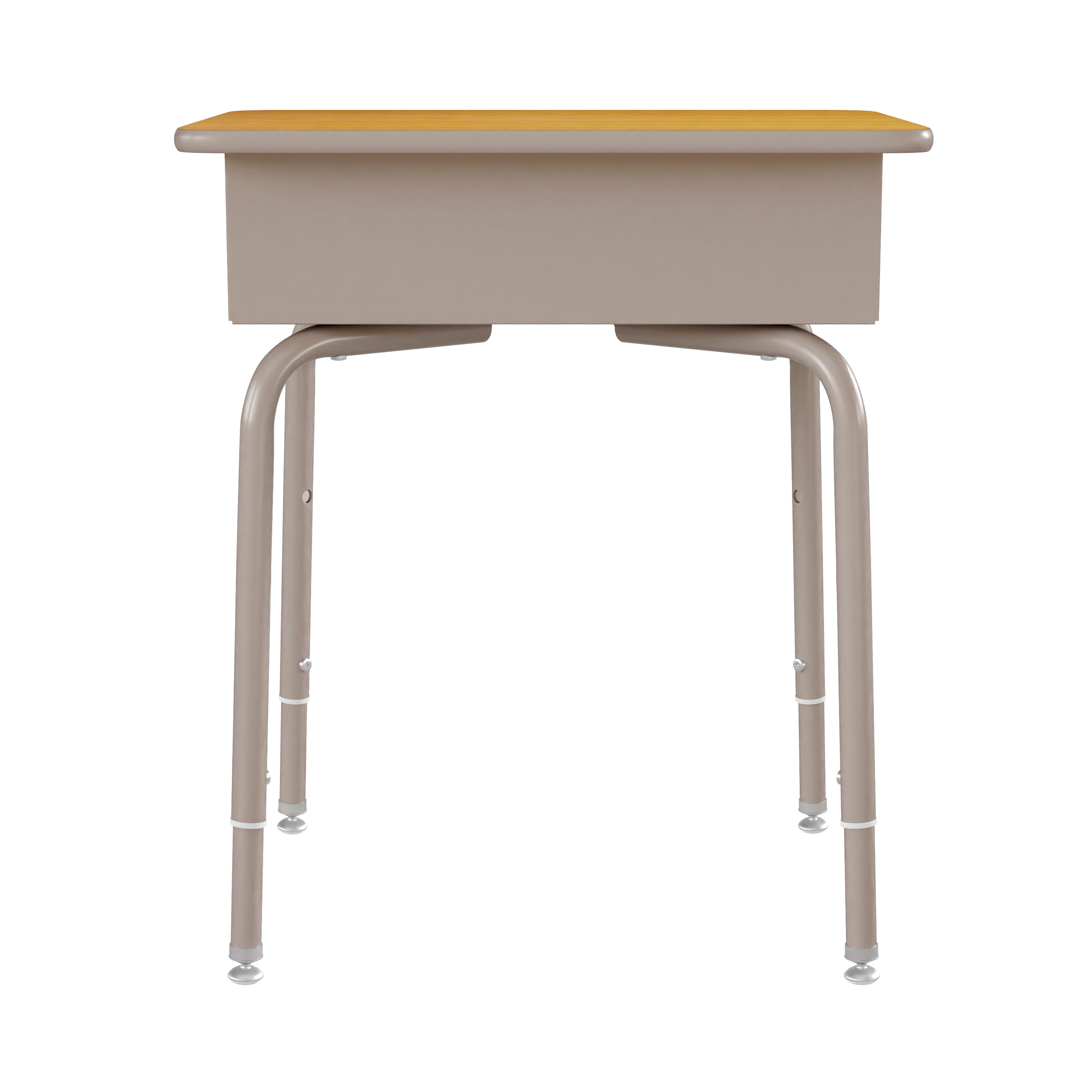 Student Desk with Open Front Metal Book Box