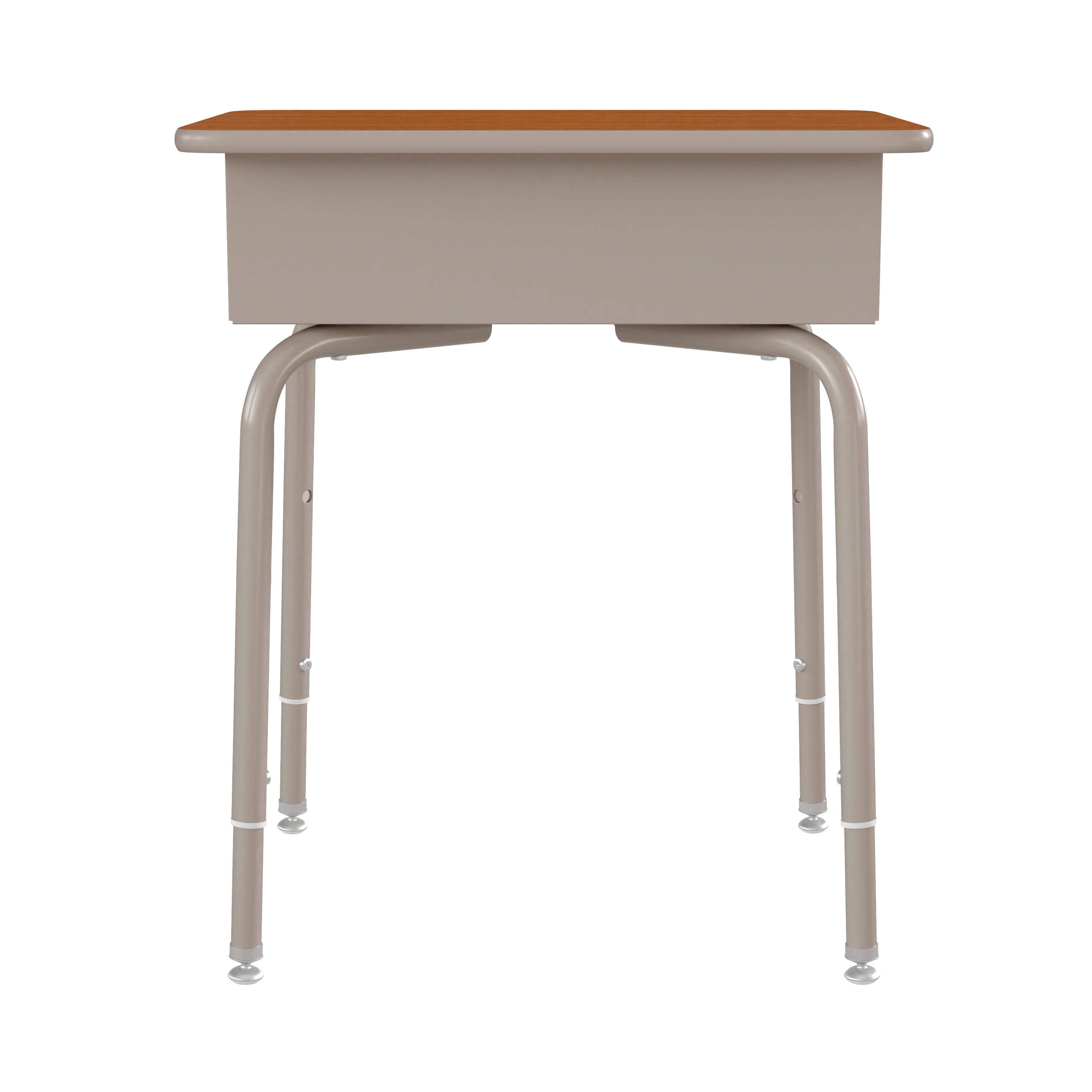 Student Desk with Open Front Metal Book Box