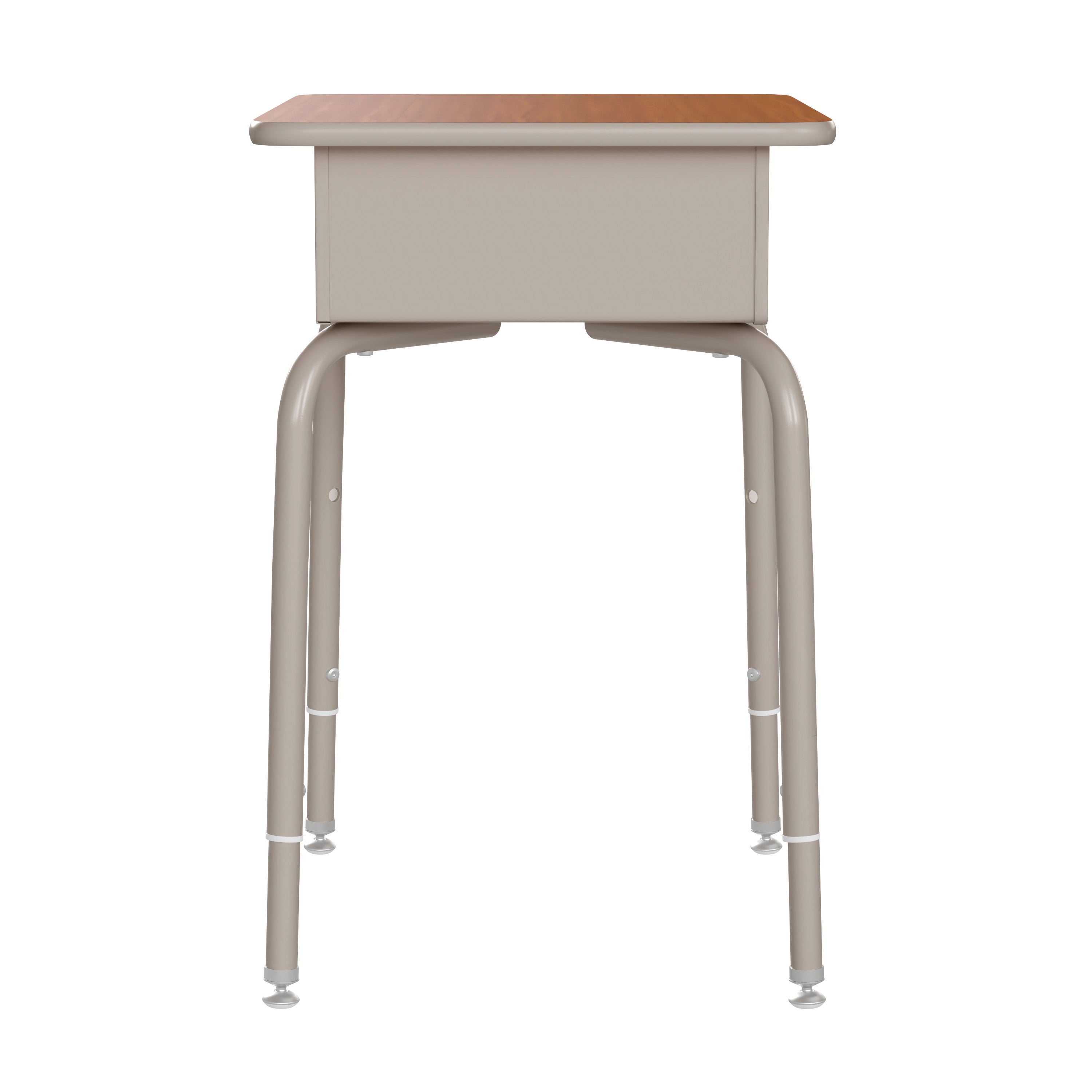 Student Desk with Open Front Metal Book Box