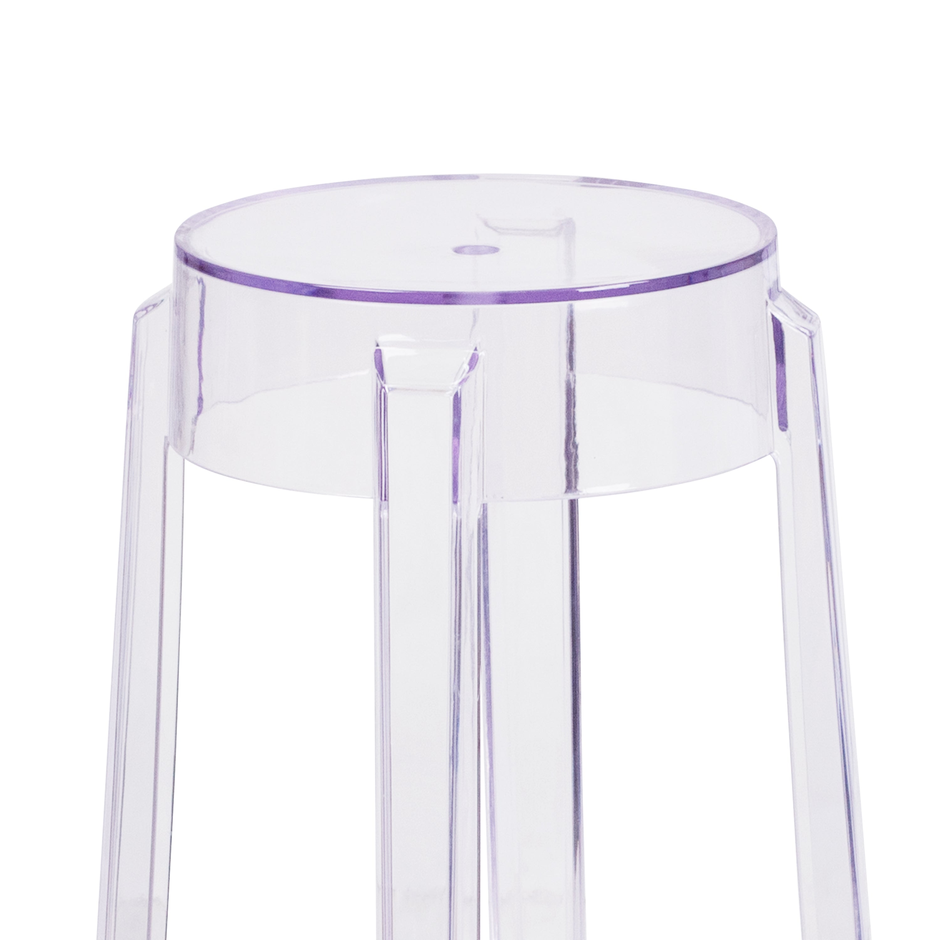 25.75'' High Transparent Counter Height Stool-Accent Chair-Flash Furniture-Wall2Wall Furnishings