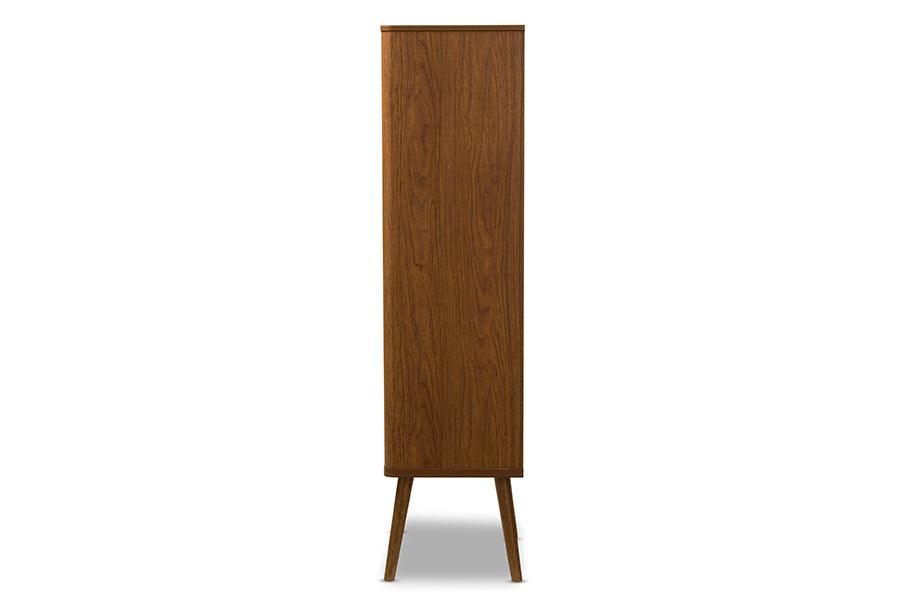 Ellingham Mid-century Retro Modern 1-drawer Sideboard Storage Cabinet Bookcase Organizer