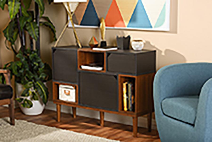 Anderson Mid-century Retro Modern and Espresso Wood Sideboard Storage Cabinet