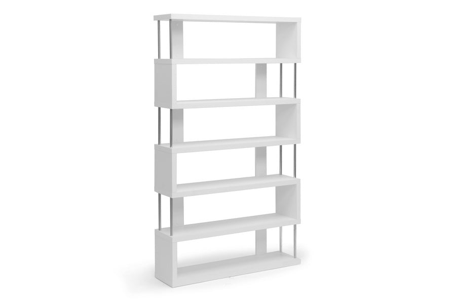 Barnes Six-Shelf Modern Bookcase