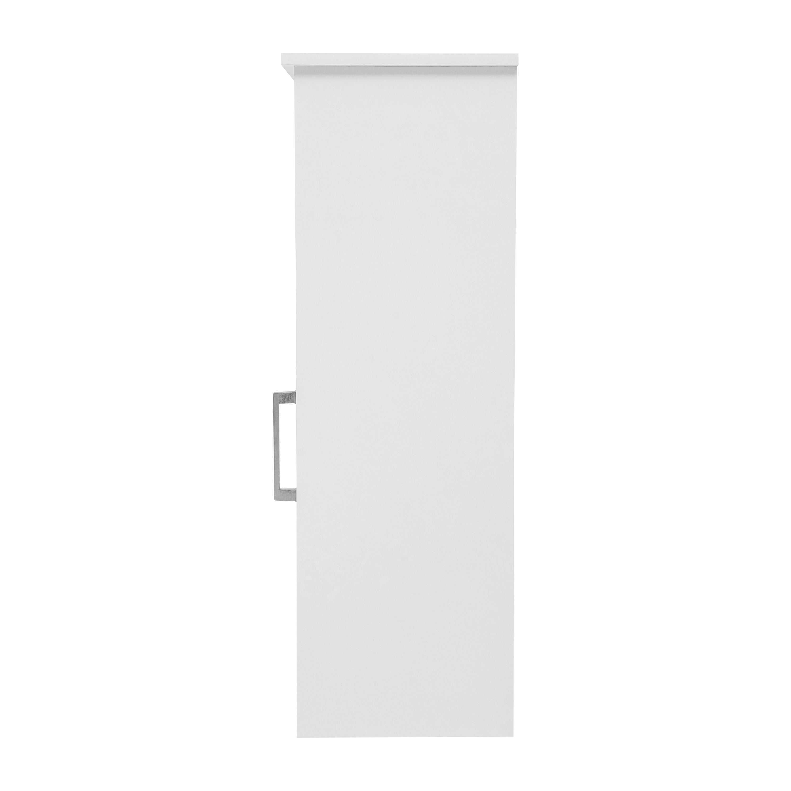 Vega Bathroom Storage Cabinet Organizer with Magnetic Closure Door, In-Cabinet Adjustable Shelf, and Upper Open Shelf