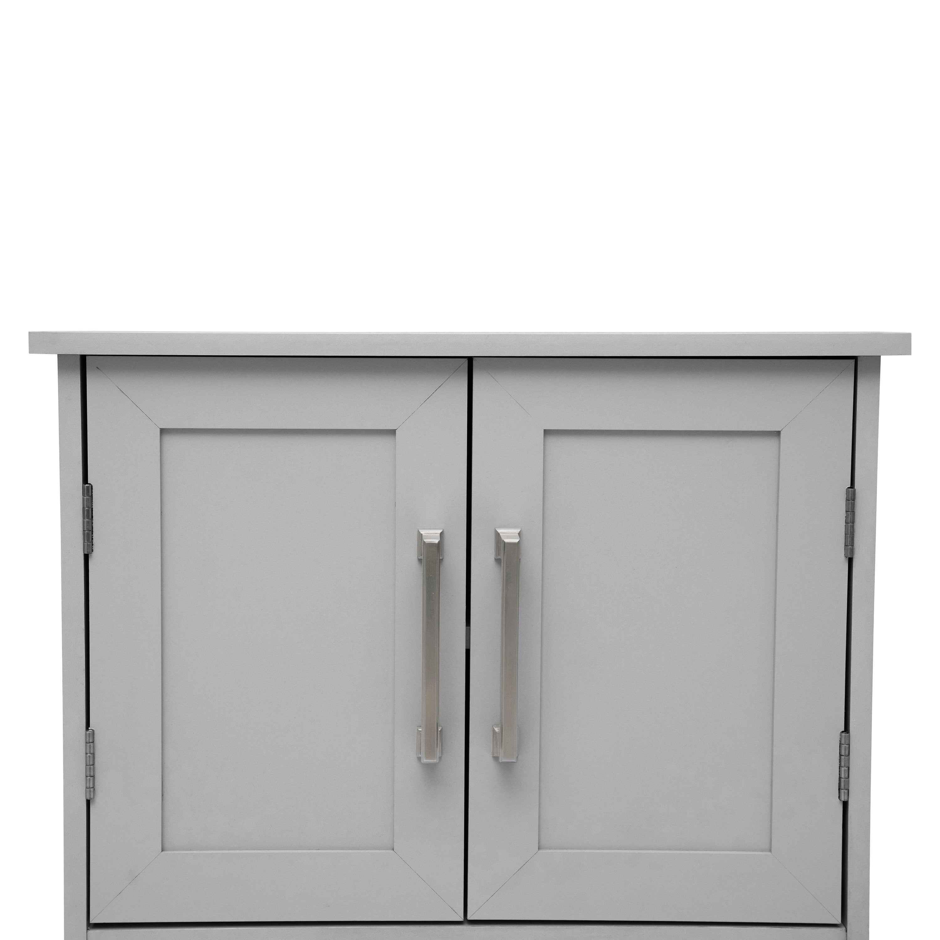 Vega Wall Mounted Bathroom Medicine Cabinet Storage Organizer with Magnetic Closure Doors, Adjustable Shelf, and Lower Open Shelf