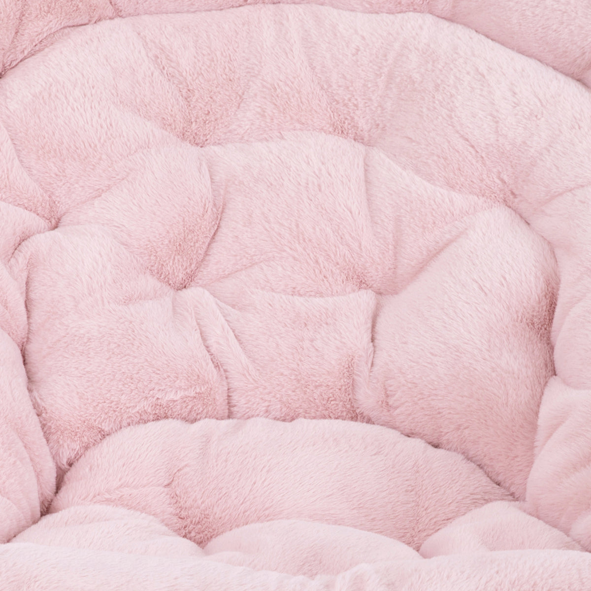 Gwen 38" Oversize Portable Faux Fur Folding Saucer Moon Chair for Dorm and Bedroom