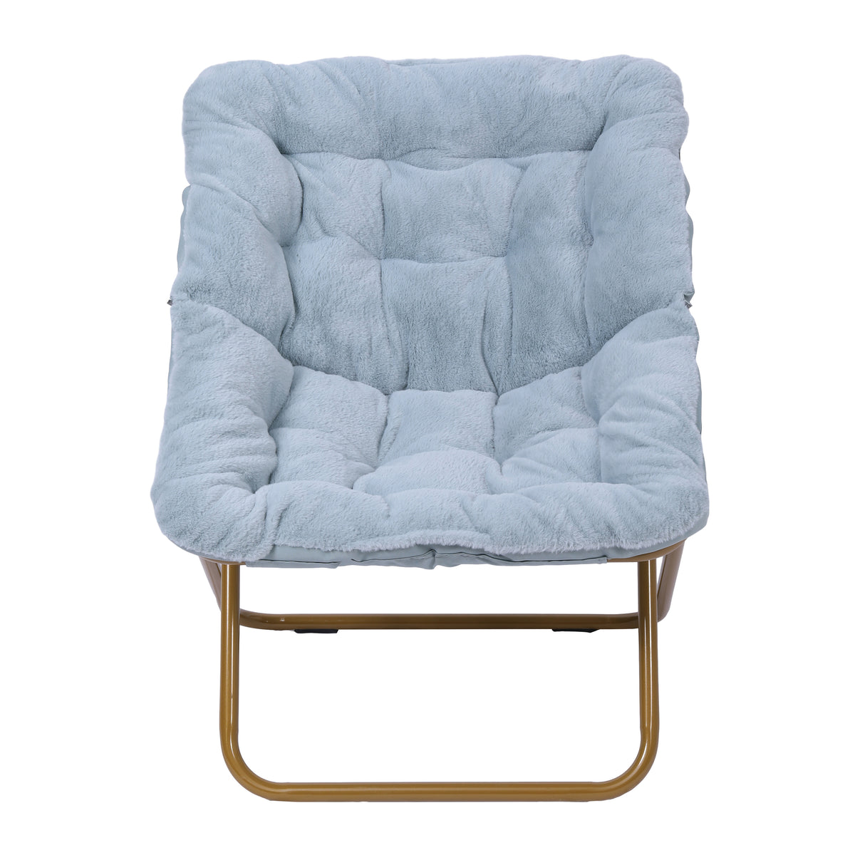 Archer Oversized Portable Upholstered Folding Saucer Chair for Dorm or Bedroom