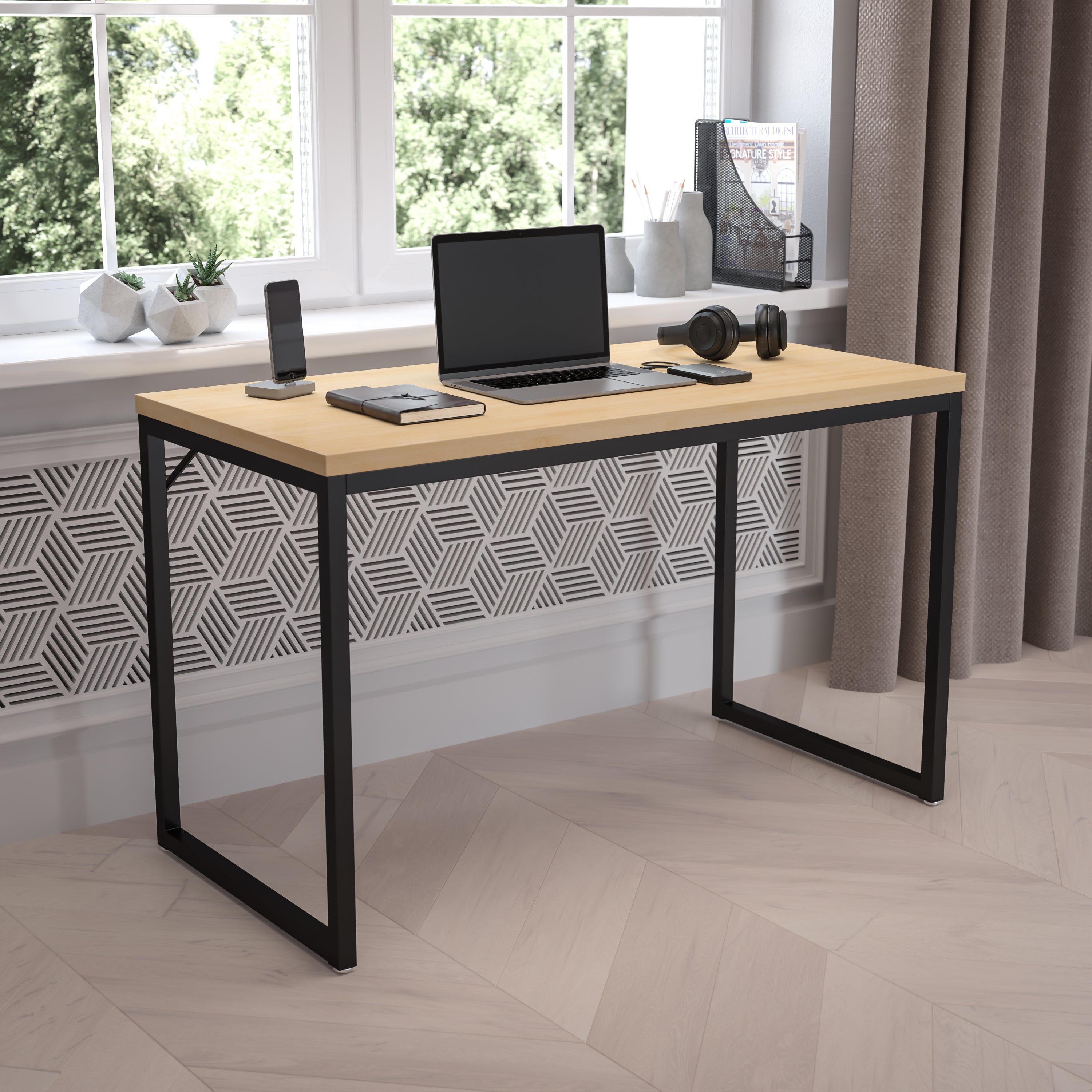 Tiverton Industrial Modern Desk - Office Computer Desk and Home Office Desk - 47" Long
