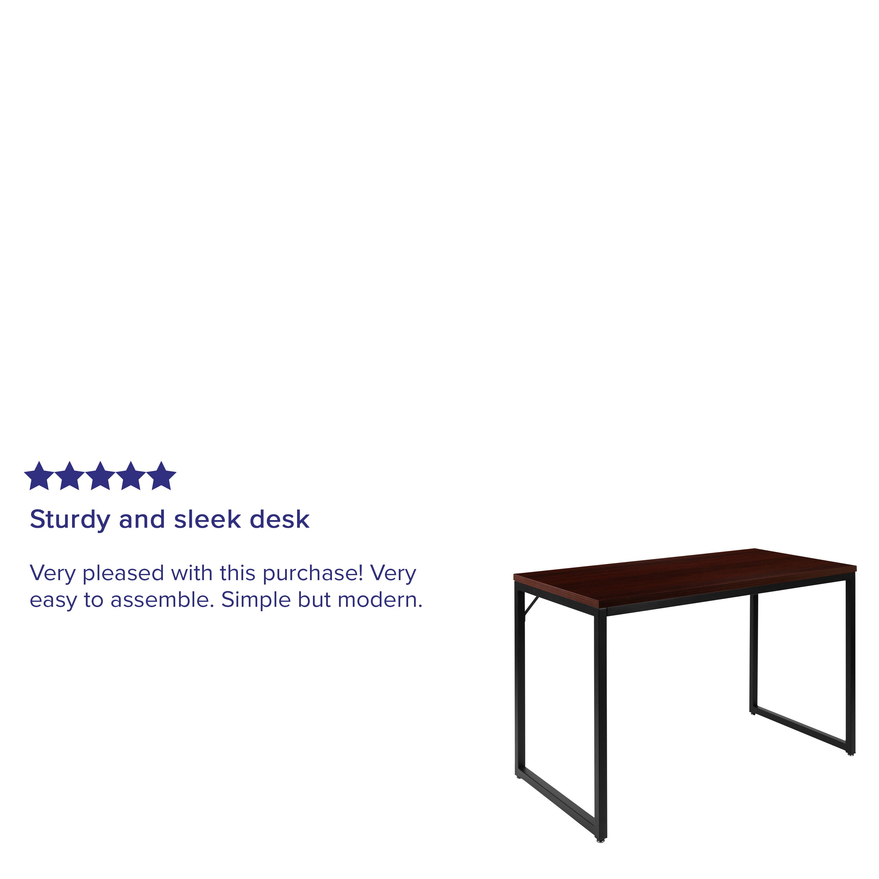 Tiverton Industrial Modern Desk - Office Computer Desk and Home Office Desk - 47" Long