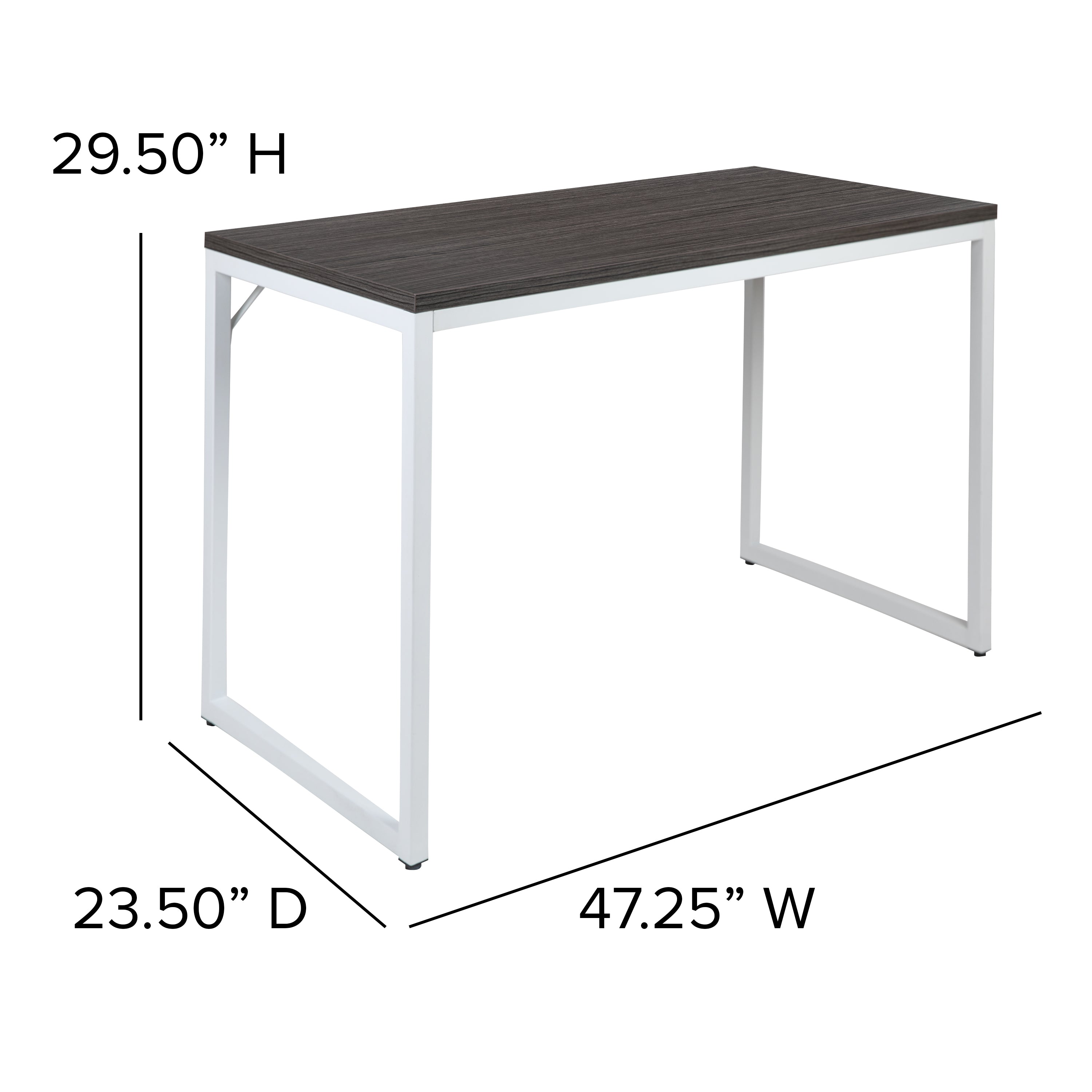 Tiverton Industrial Modern Desk - Office Computer Desk and Home Office Desk - 47" Long