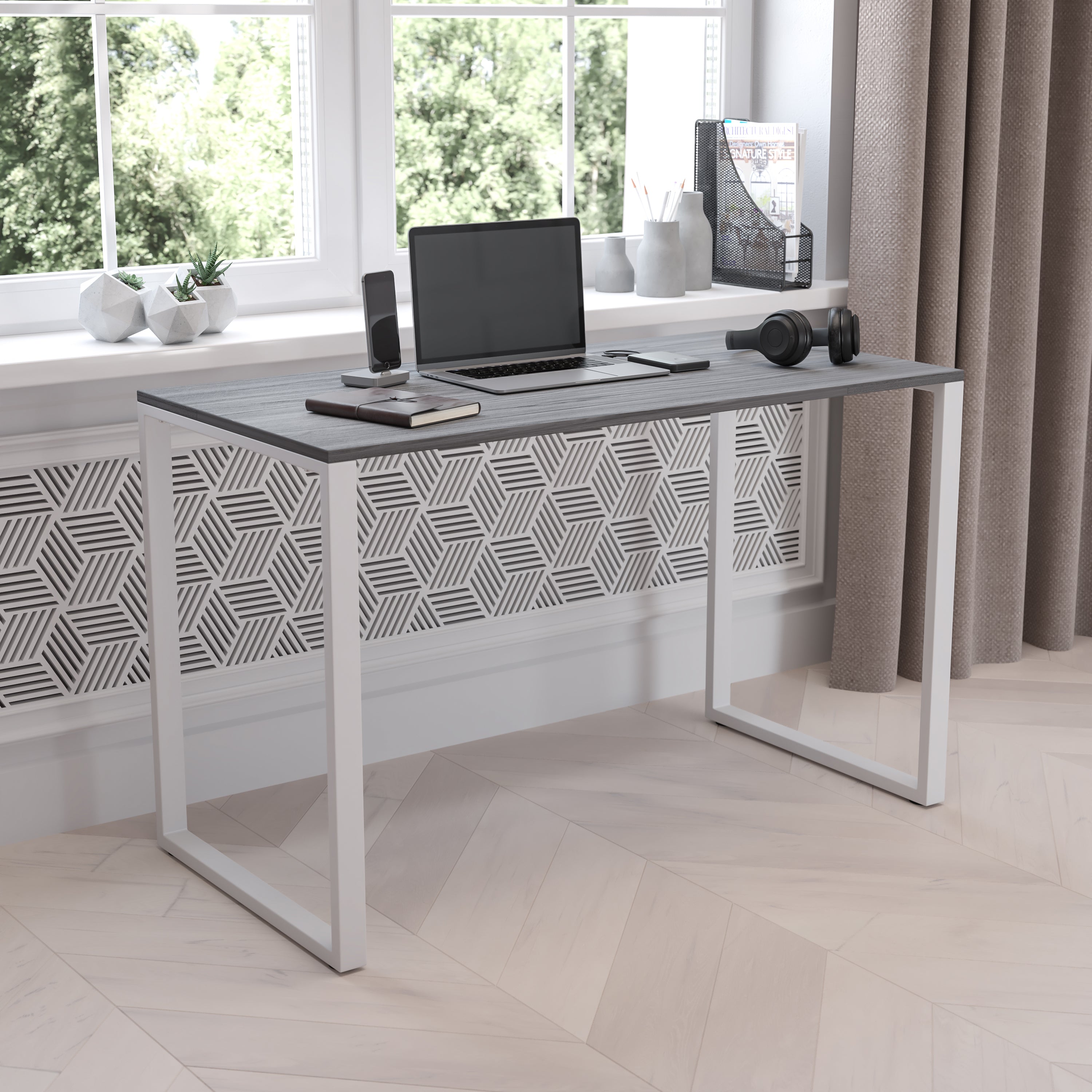 Tiverton Industrial Modern Desk - Office Computer Desk and Home Office Desk - 47" Long