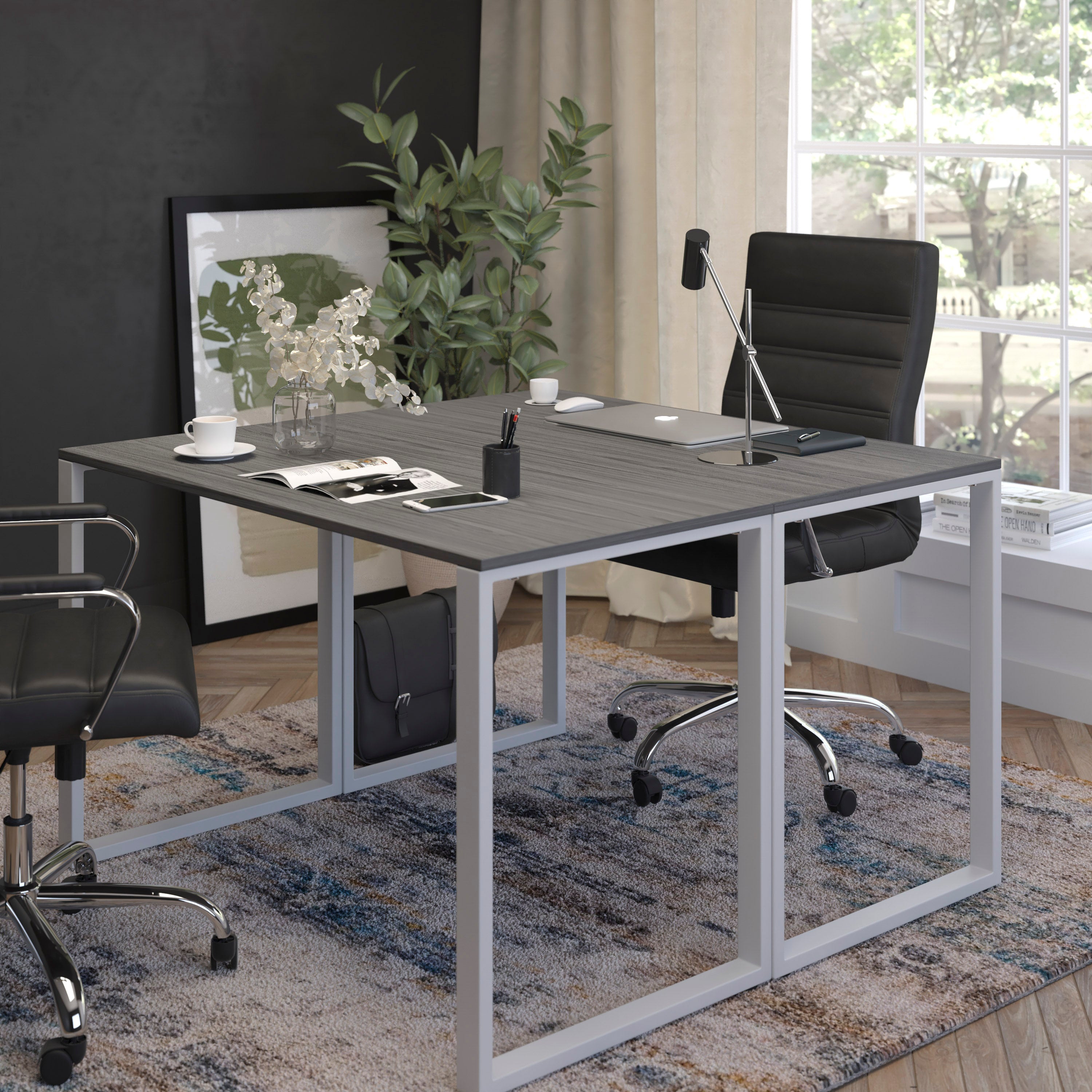Tiverton Industrial Modern Desk - Office Computer Desk and Home Office Desk - 47" Long