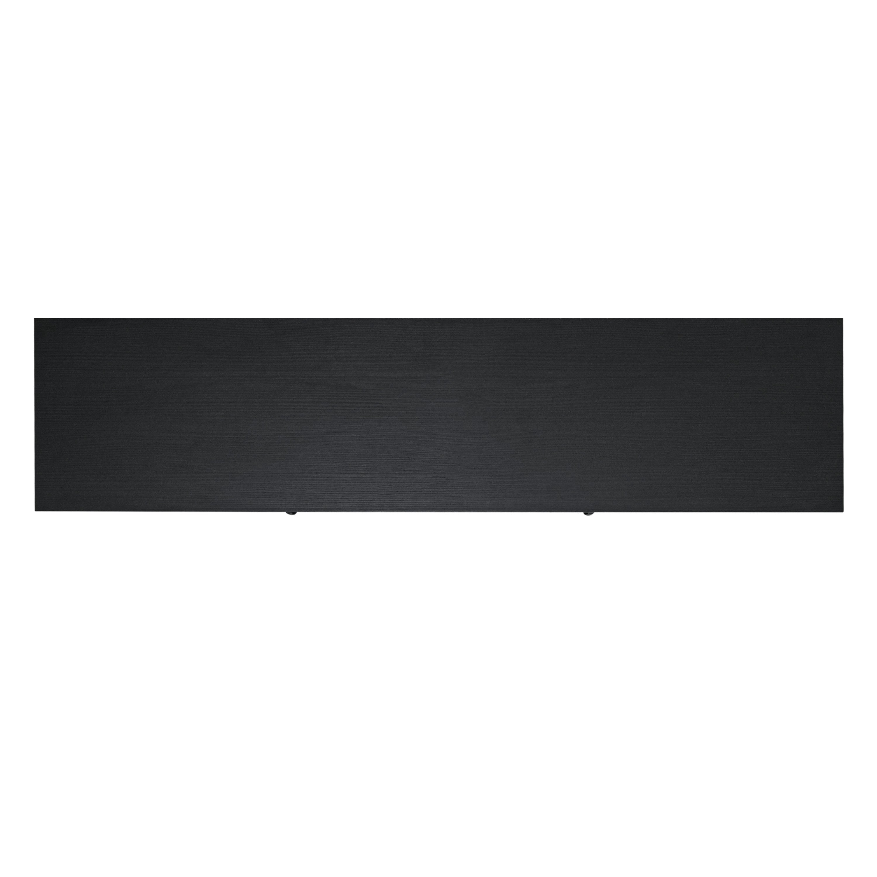 Sheffield Classic TV Stand for up to 80" TVs - Modern Finish with Full Glass Doors - 65" Engineered Wood Frame - 3 Shelves