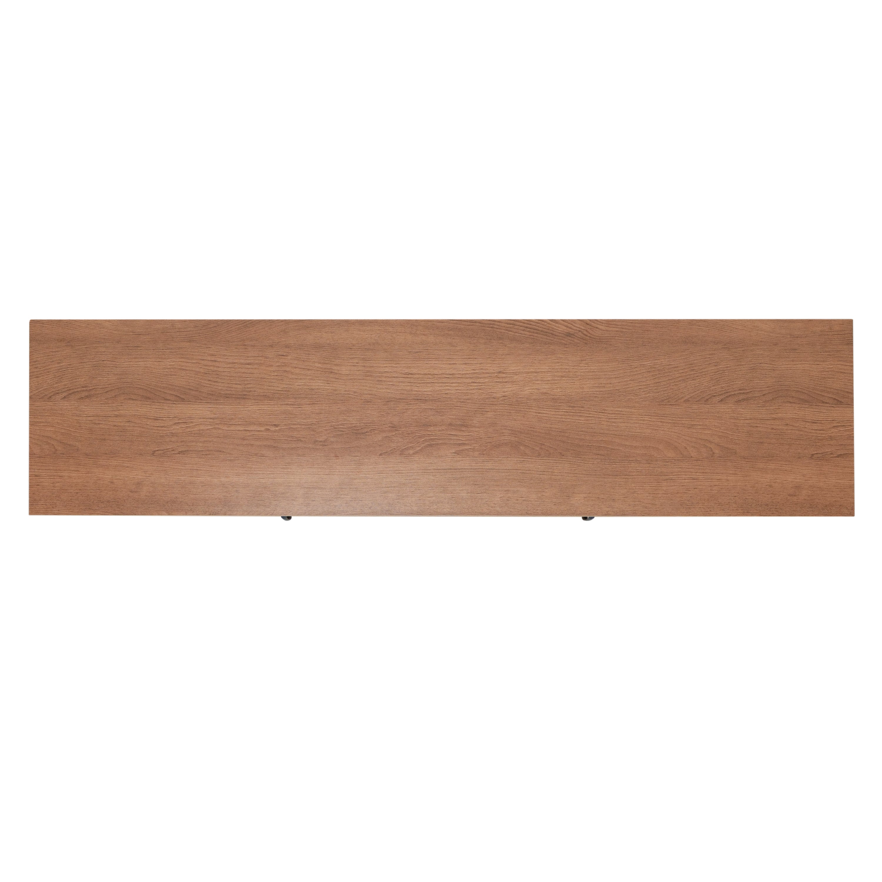Sheffield Classic TV Stand for up to 80" TVs - Modern Finish with Full Glass Doors - 65" Engineered Wood Frame - 3 Shelves