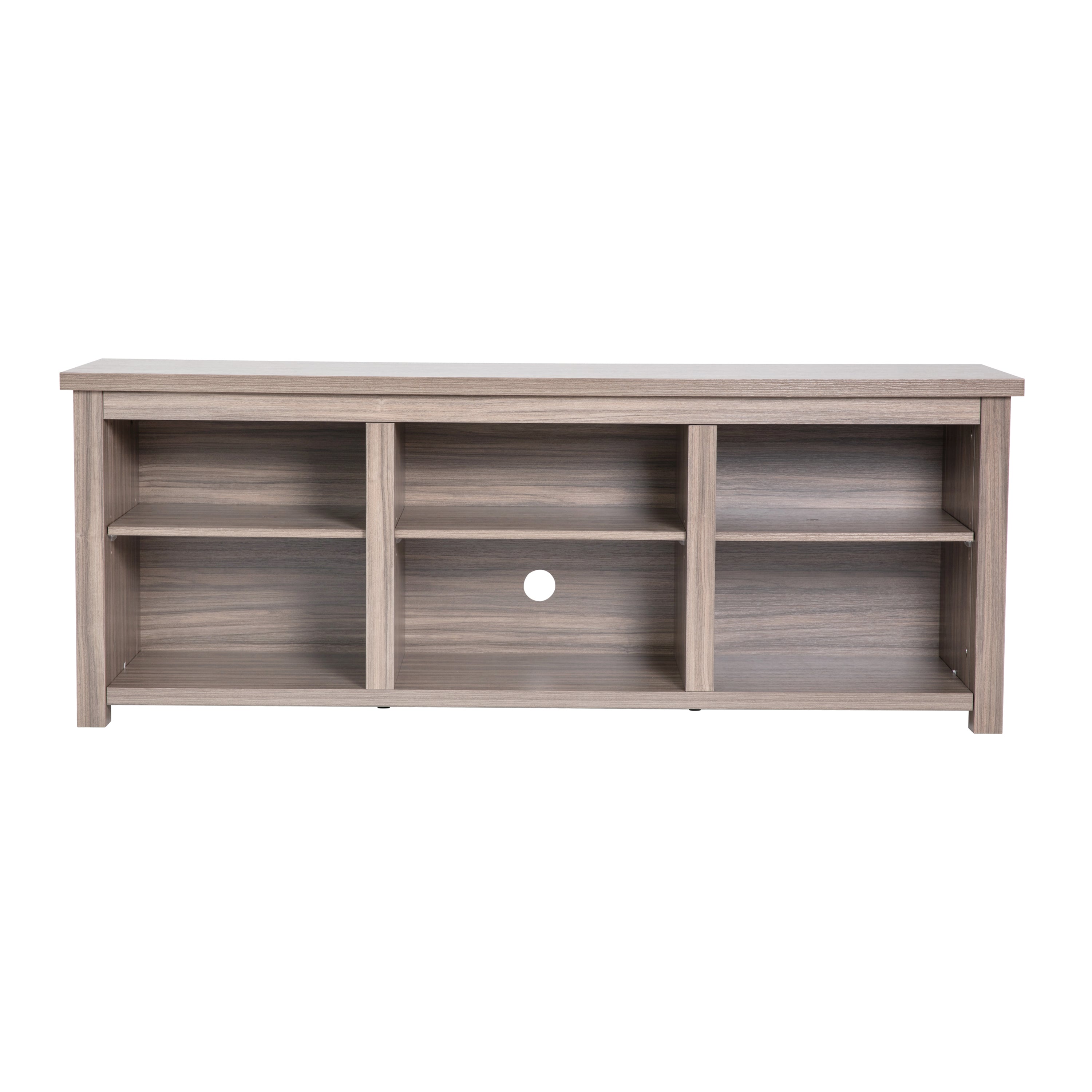 Kilead Farmhouse TV Stand for up to 80" TVs - 65" Engineered Wood Framed Media Console with Open Storage