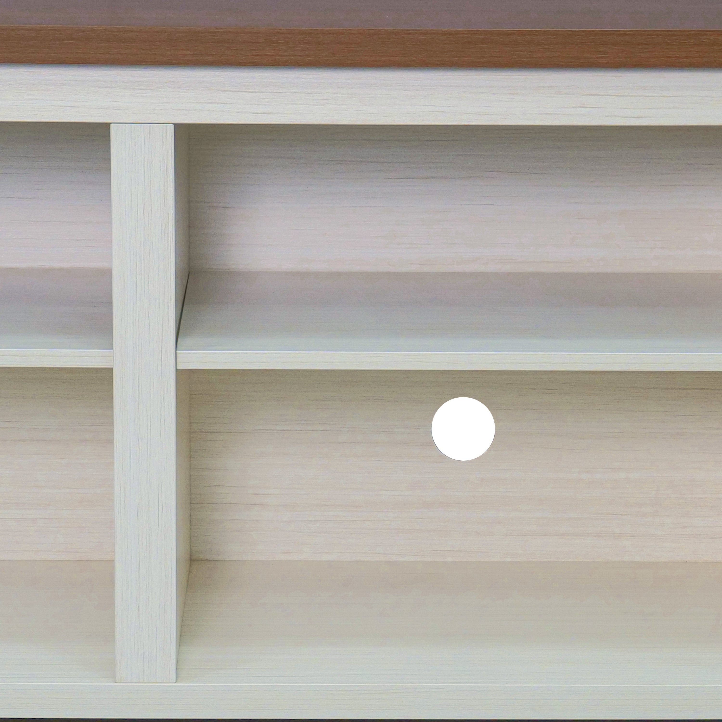 Kilead Farmhouse TV Stand for up to 80" TVs - 65" Engineered Wood Framed Media Console with Open Storage