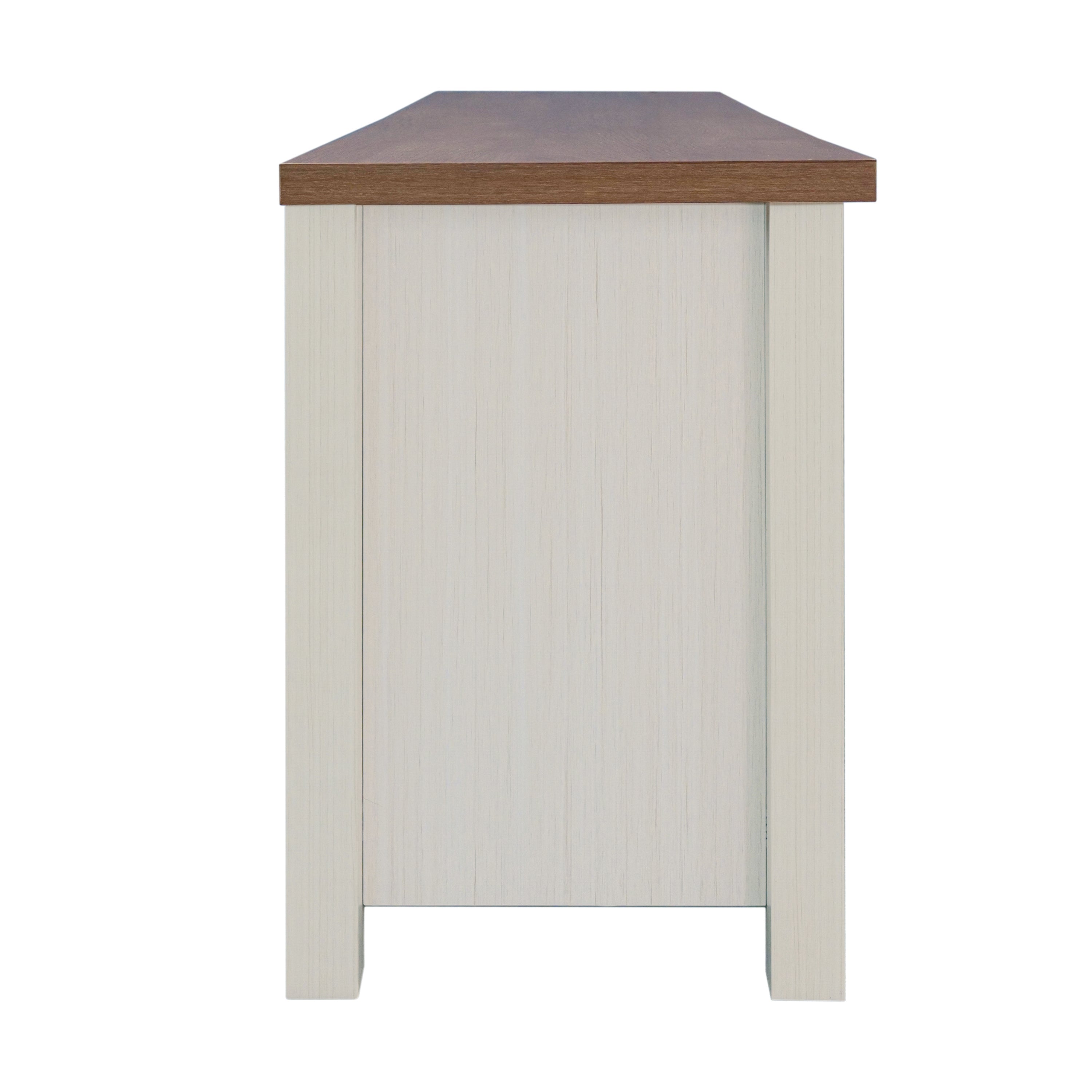Kilead Farmhouse TV Stand for up to 80" TVs - 65" Engineered Wood Framed Media Console with Open Storage