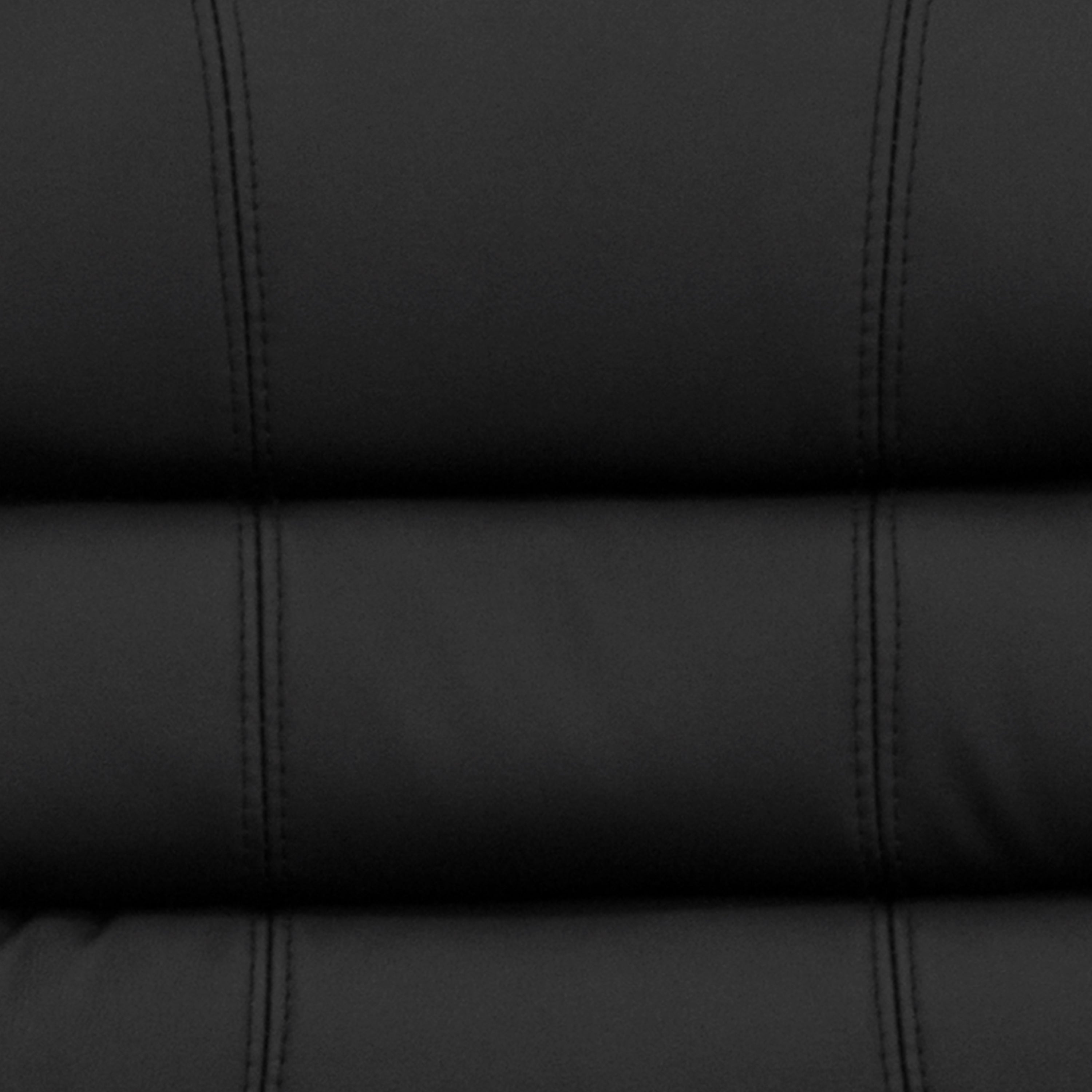 Mid-Back LeatherSoft Swivel Task Office Chair with Accent Divided Back and Arms