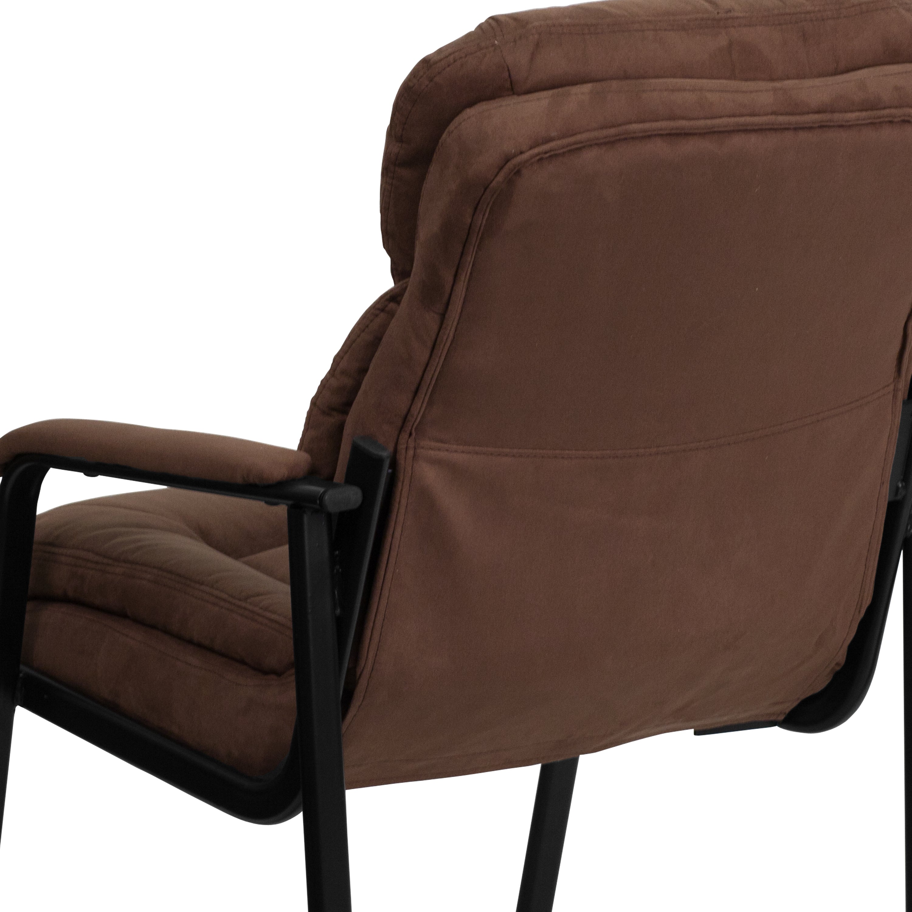 Executive Side Reception Chair with Lumbar Support and Sled Base