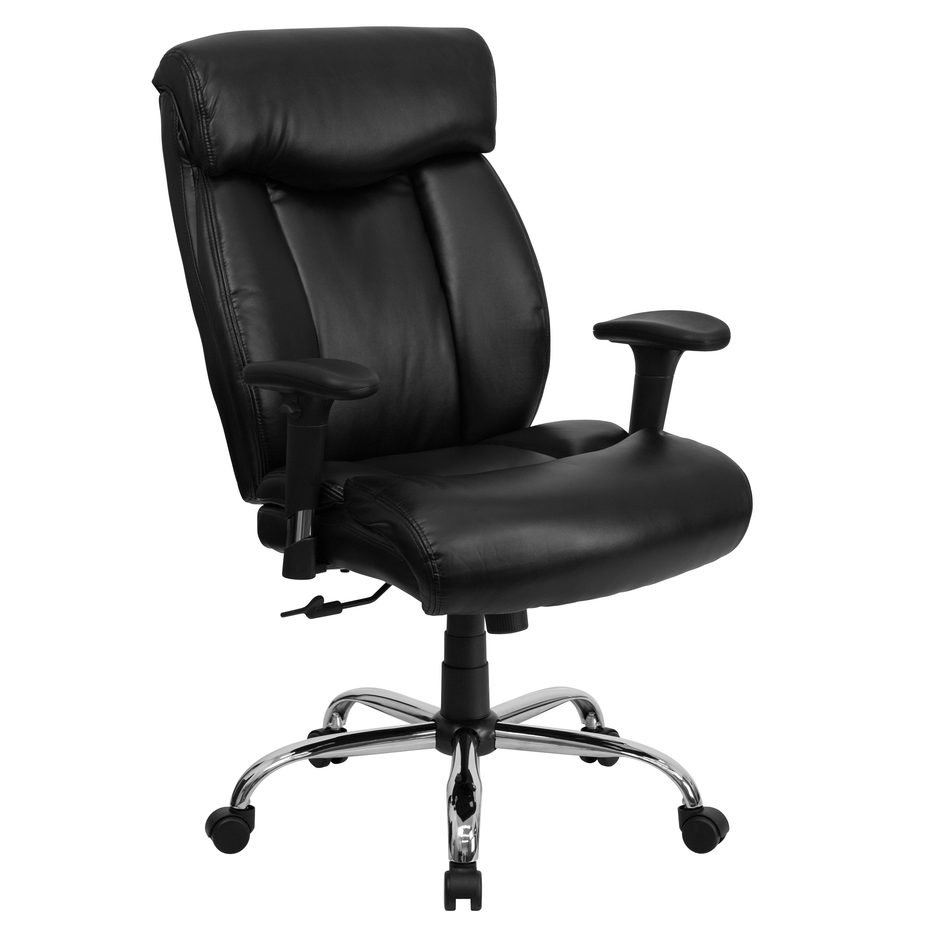 HERCULES Series Big & Tall 400 lb. Rated High Back Executive Swivel Ergonomic Office Chair with Full Headrest and Adjustable Arms-Big & Tall Office Chair-Flash Furniture-Wall2Wall Furnishings