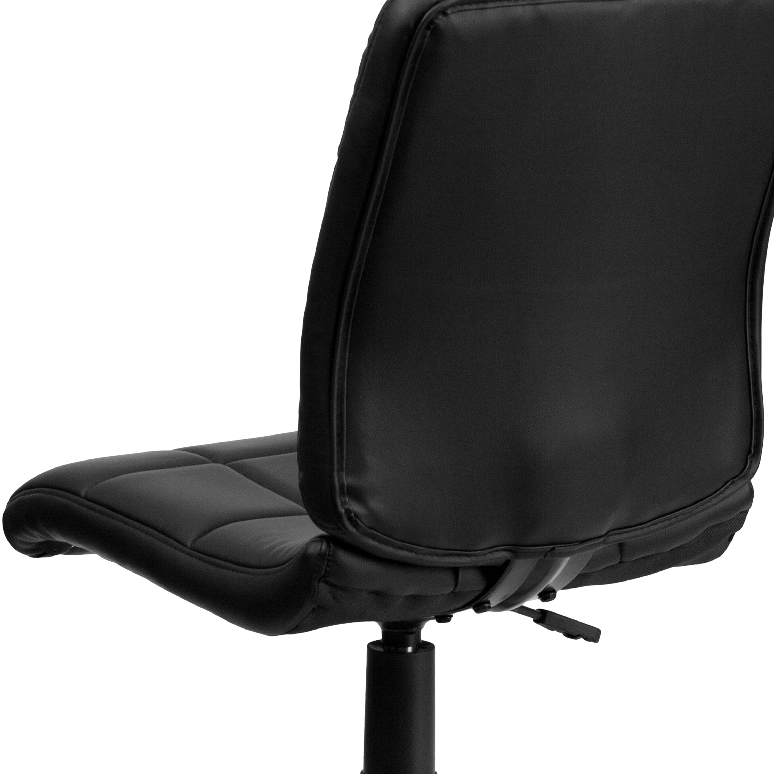 Mid-Back Quilted Vinyl Swivel Task Office Chair-Office Chair-Flash Furniture-Wall2Wall Furnishings