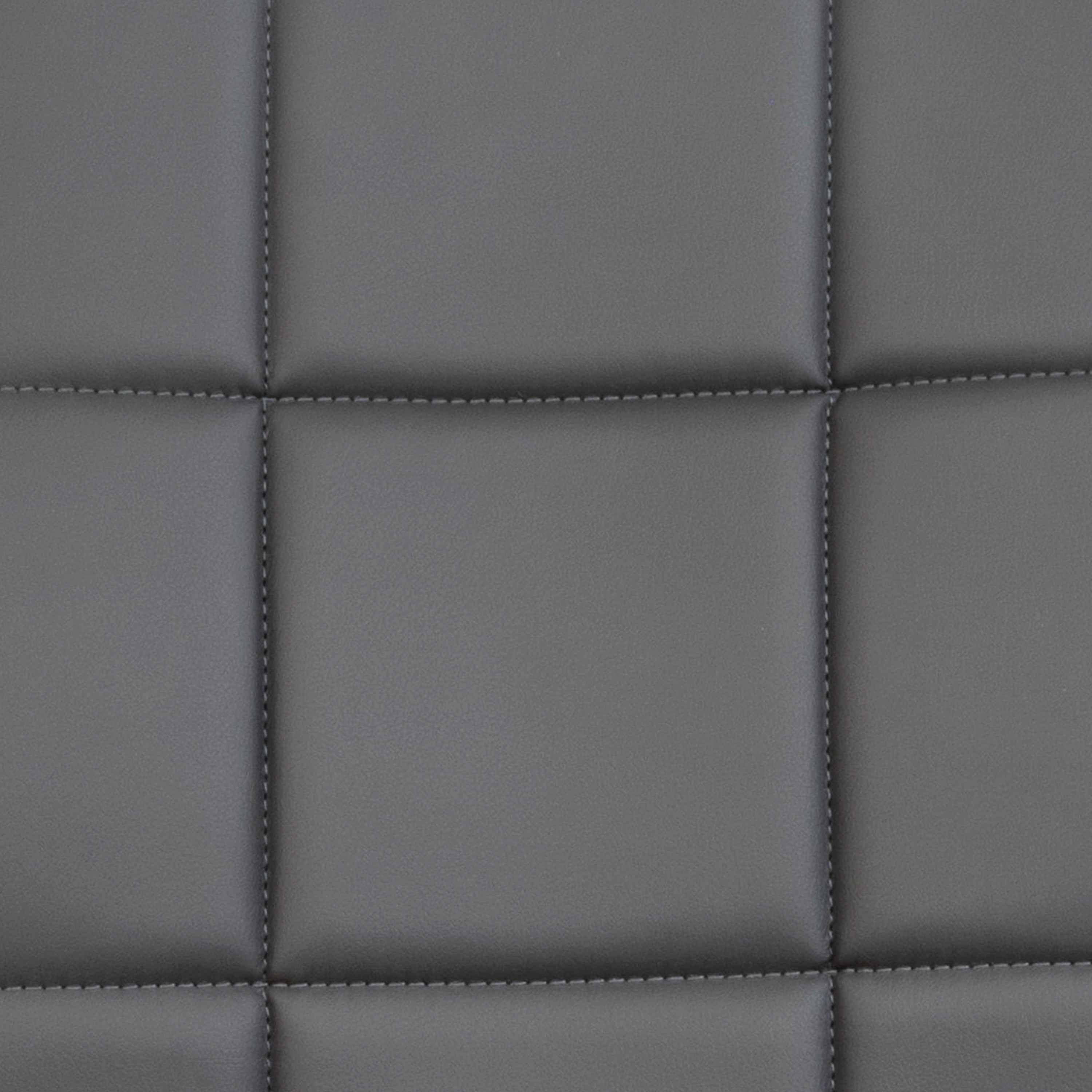Mid-Back Quilted Vinyl Swivel Task Office Chair with Arms