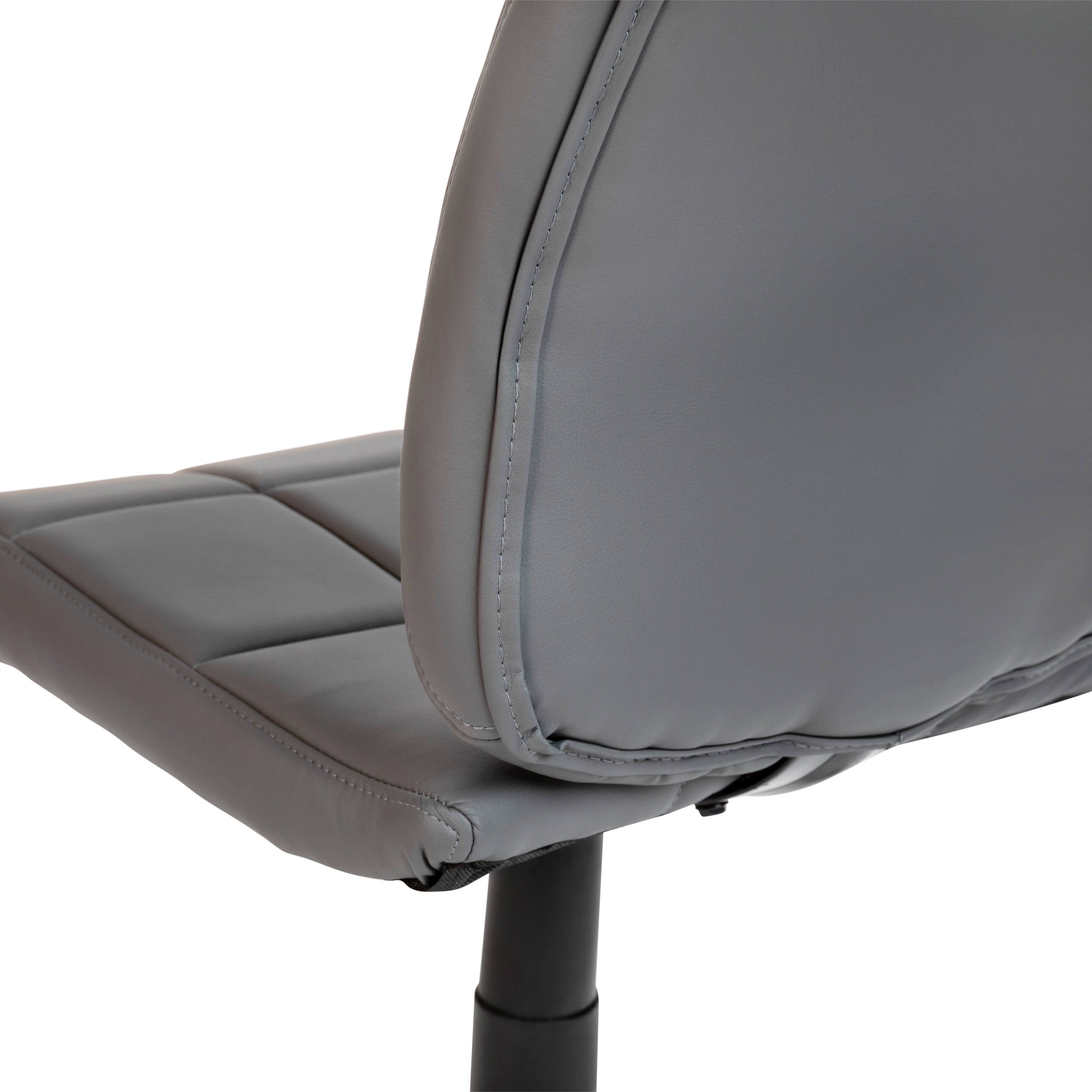 Mid-Back Quilted Vinyl Swivel Task Office Chair