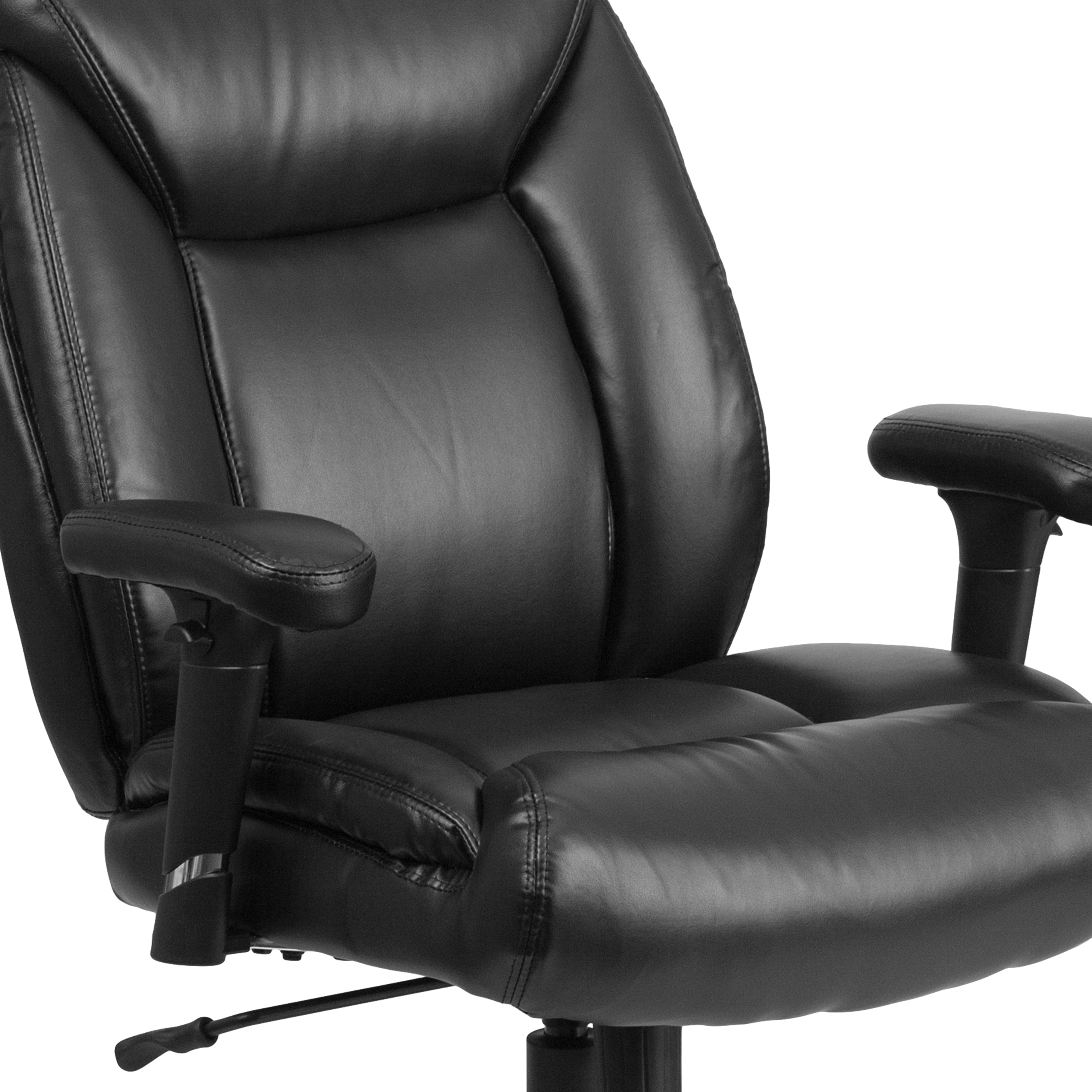 HERCULES Series Big & Tall 400 lb. Rated Swivel Ergonomic Task Office Chair with Deep Tufted Seating and Adjustable Arms-Big & Tall Office Chair-Flash Furniture-Wall2Wall Furnishings