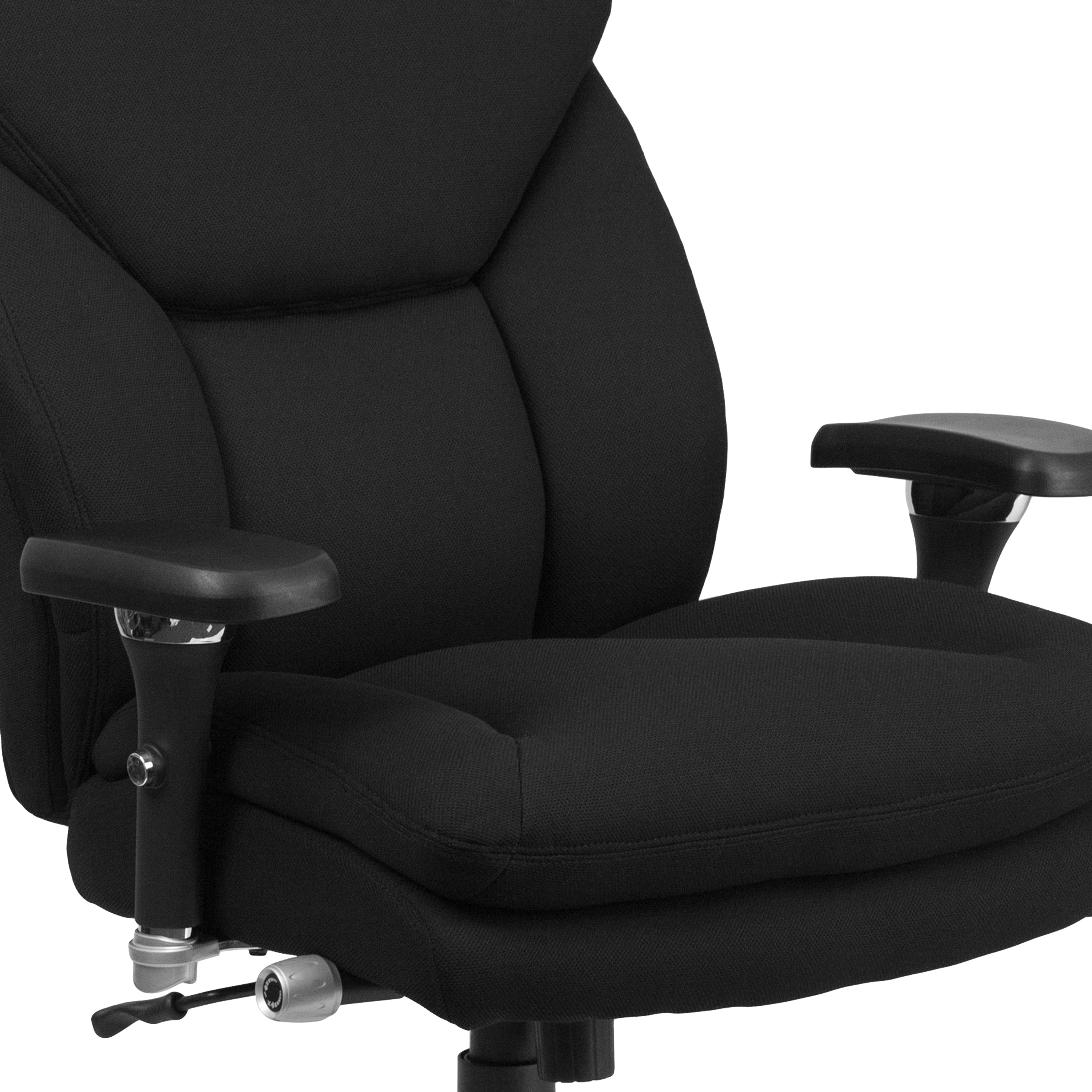 HERCULES Series 24/7 Intensive Use Big & Tall 400 lb. Rated High Back Executive Swivel Ergonomic Office Chair with Lumbar Knob and Large Triangular Shaped Headrest-Big & Tall Office Chair-Flash Furniture-Wall2Wall Furnishings