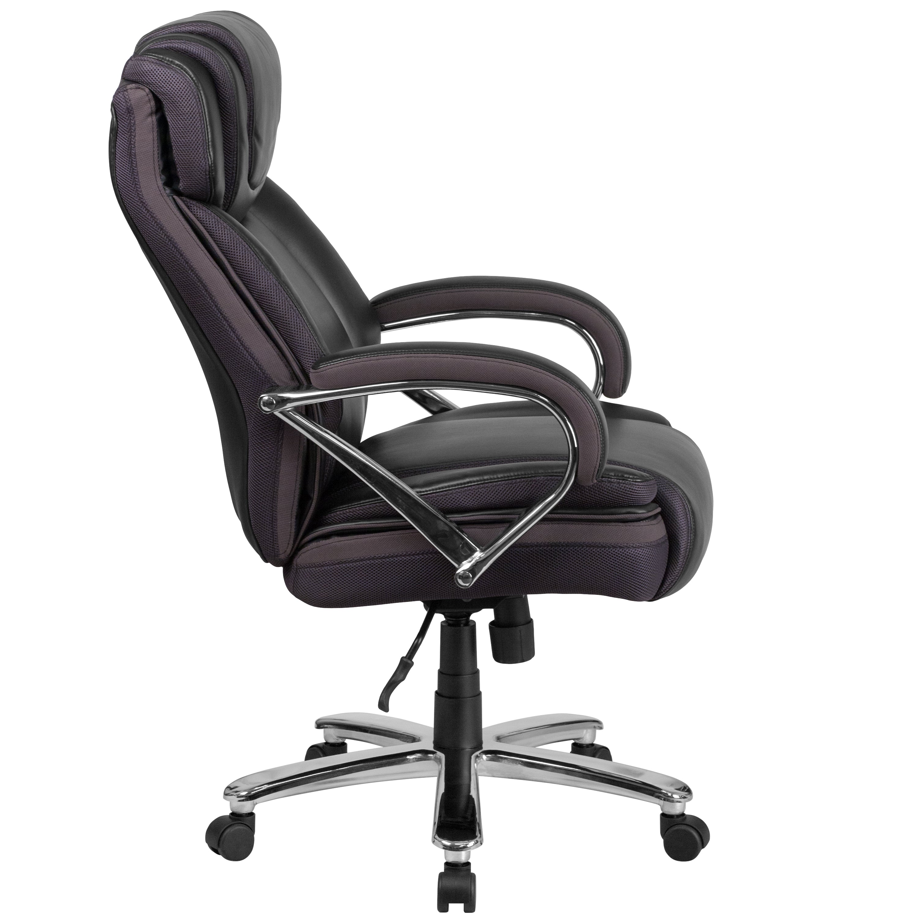 HERCULES Series Big & Tall 500 lb. Rated LeatherSoft Executive Swivel Ergonomic Office Chair with Extra Wide Seat-Big & Tall Office Chair-Flash Furniture-Wall2Wall Furnishings