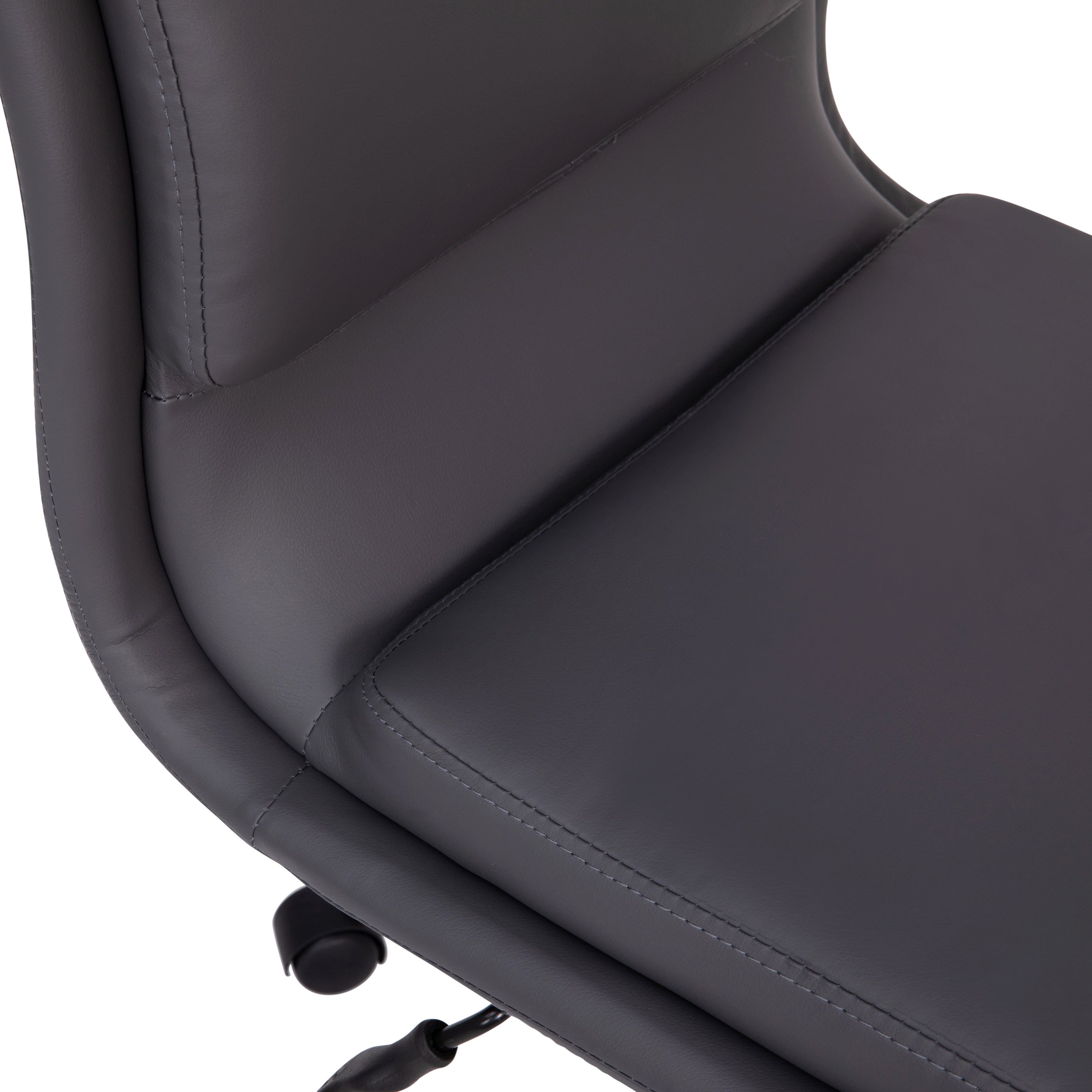 Madigan Mid-Back Armless Swivel Task Office Chair with Upholstery and Adjustable Metal Base