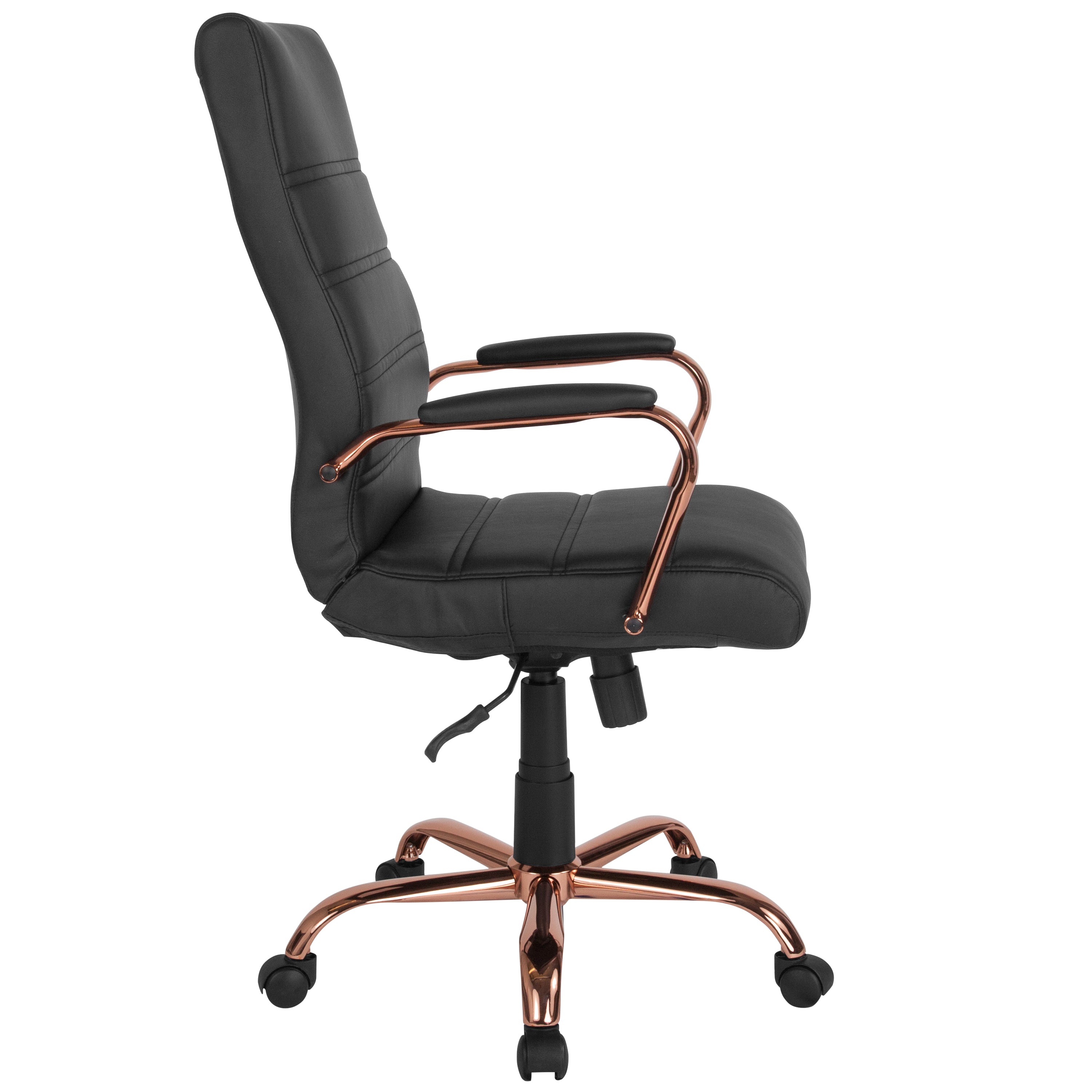 High Back Executive Swivel Office Chair with Metal Frame and Arms