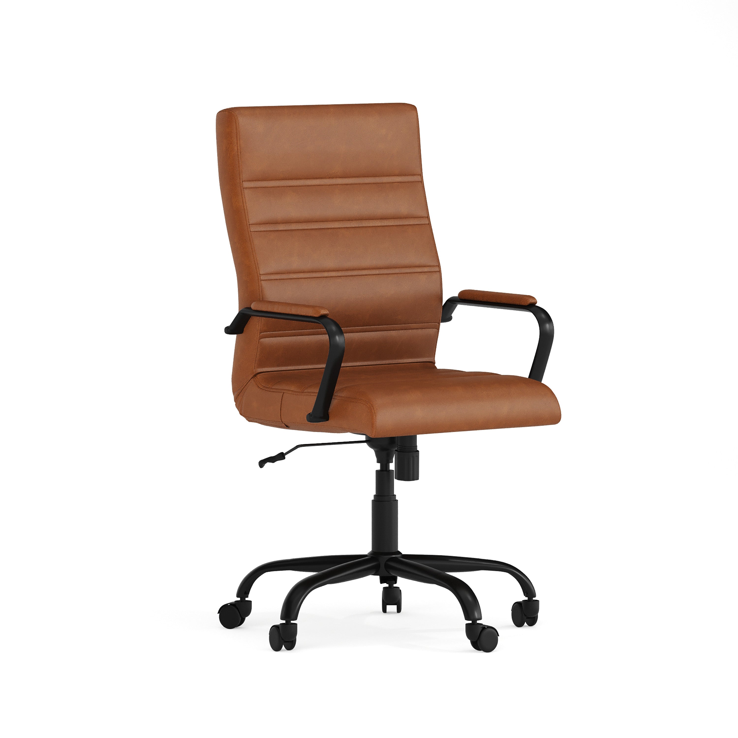 High Back Executive Swivel Office Chair with Metal Frame and Arms
