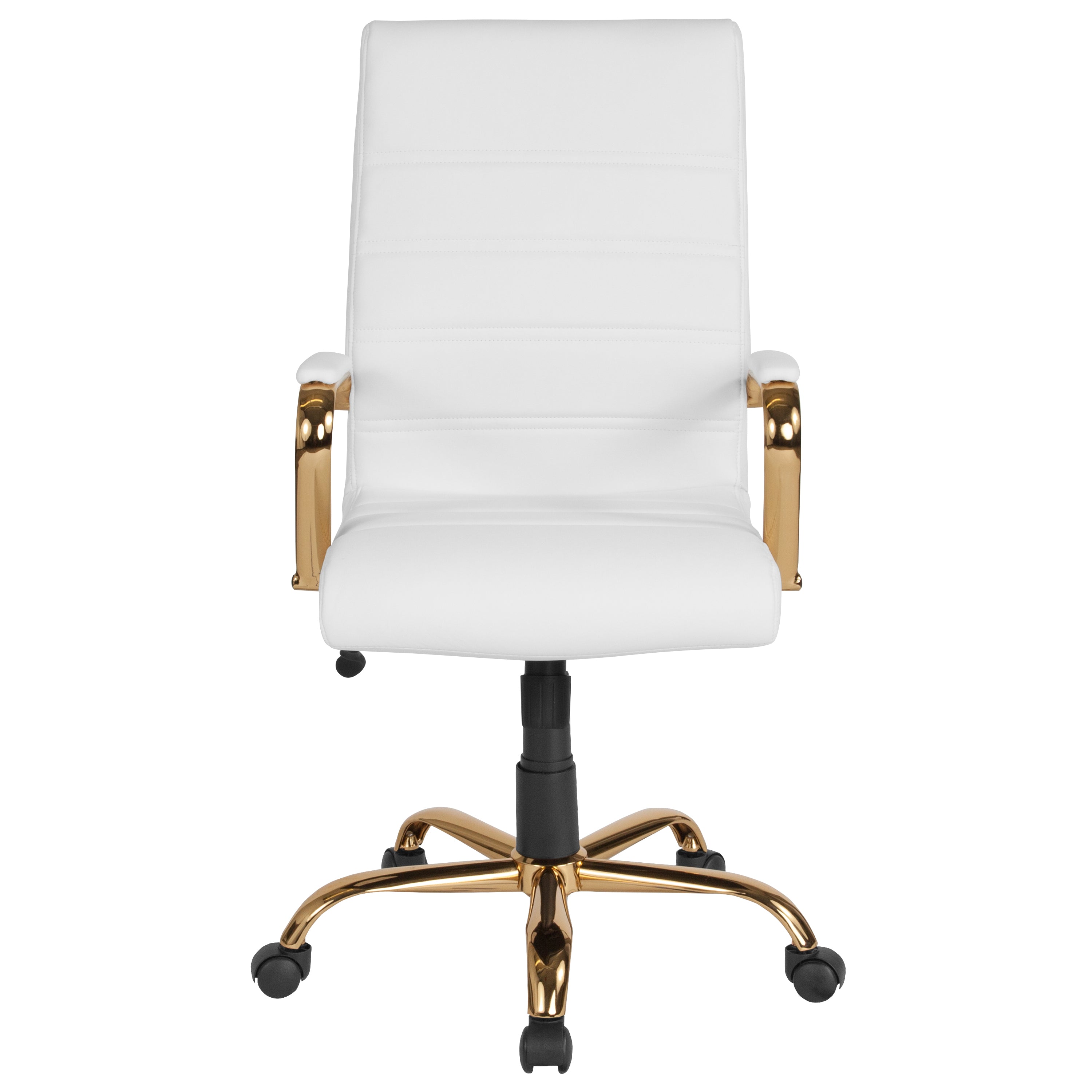 High Back Executive Swivel Office Chair with Metal Frame and Arms