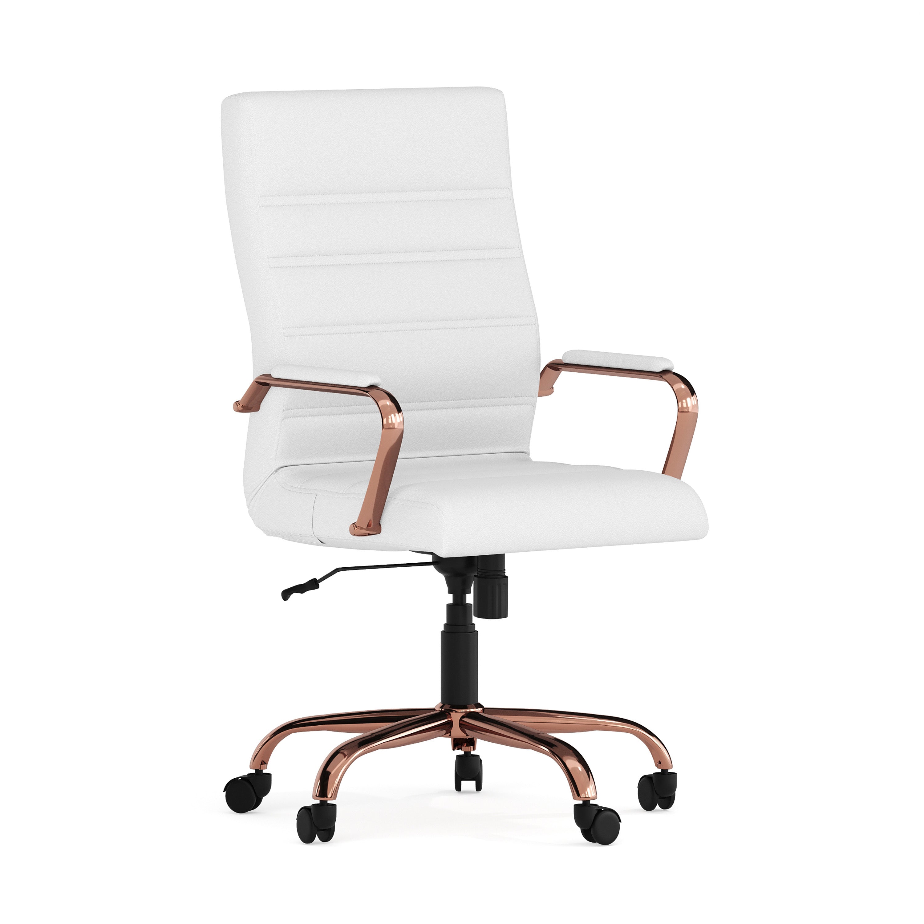 High Back Executive Swivel Office Chair with Metal Frame and Arms
