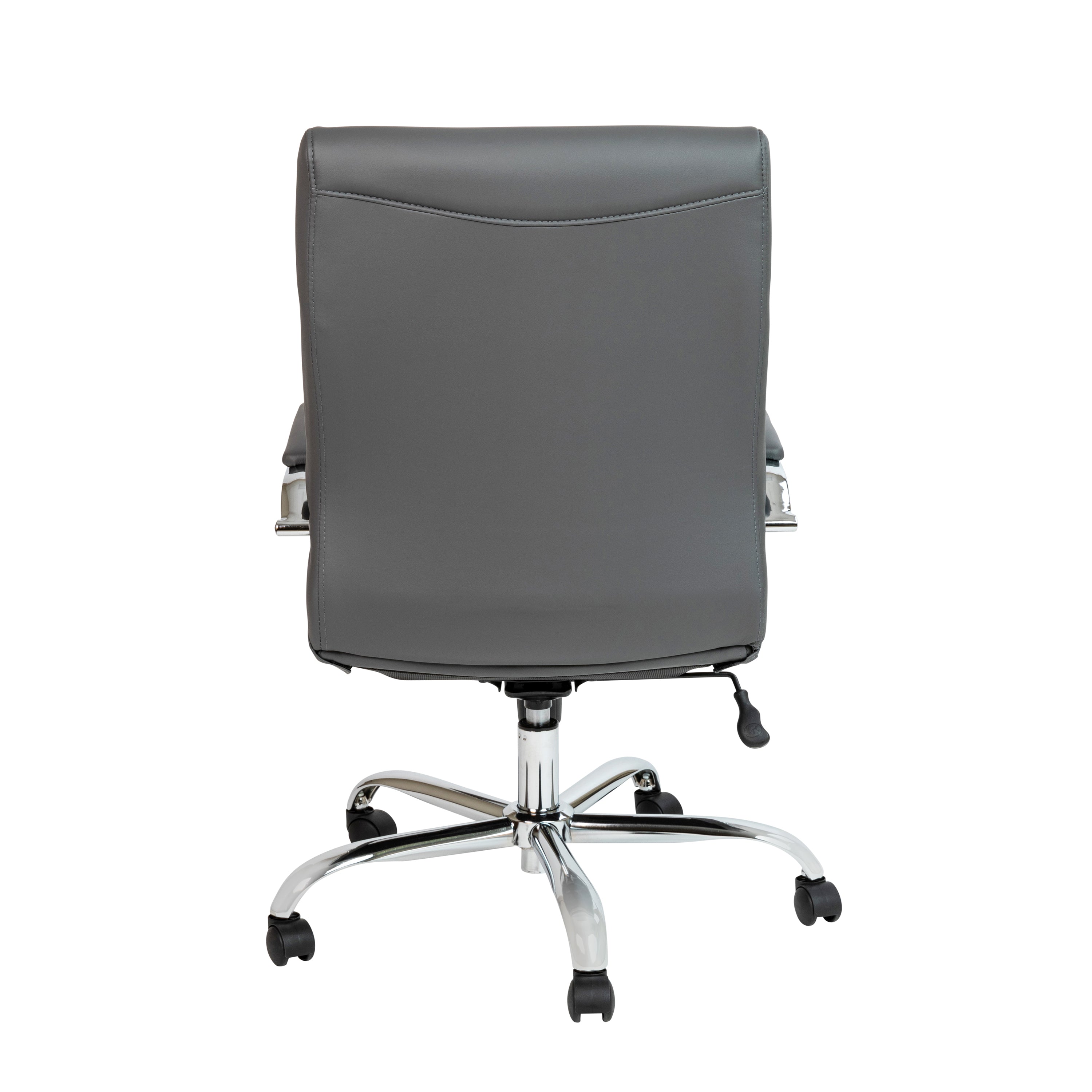 Mid-Back Executive Swivel Office Chair with Metal Frame and Arms