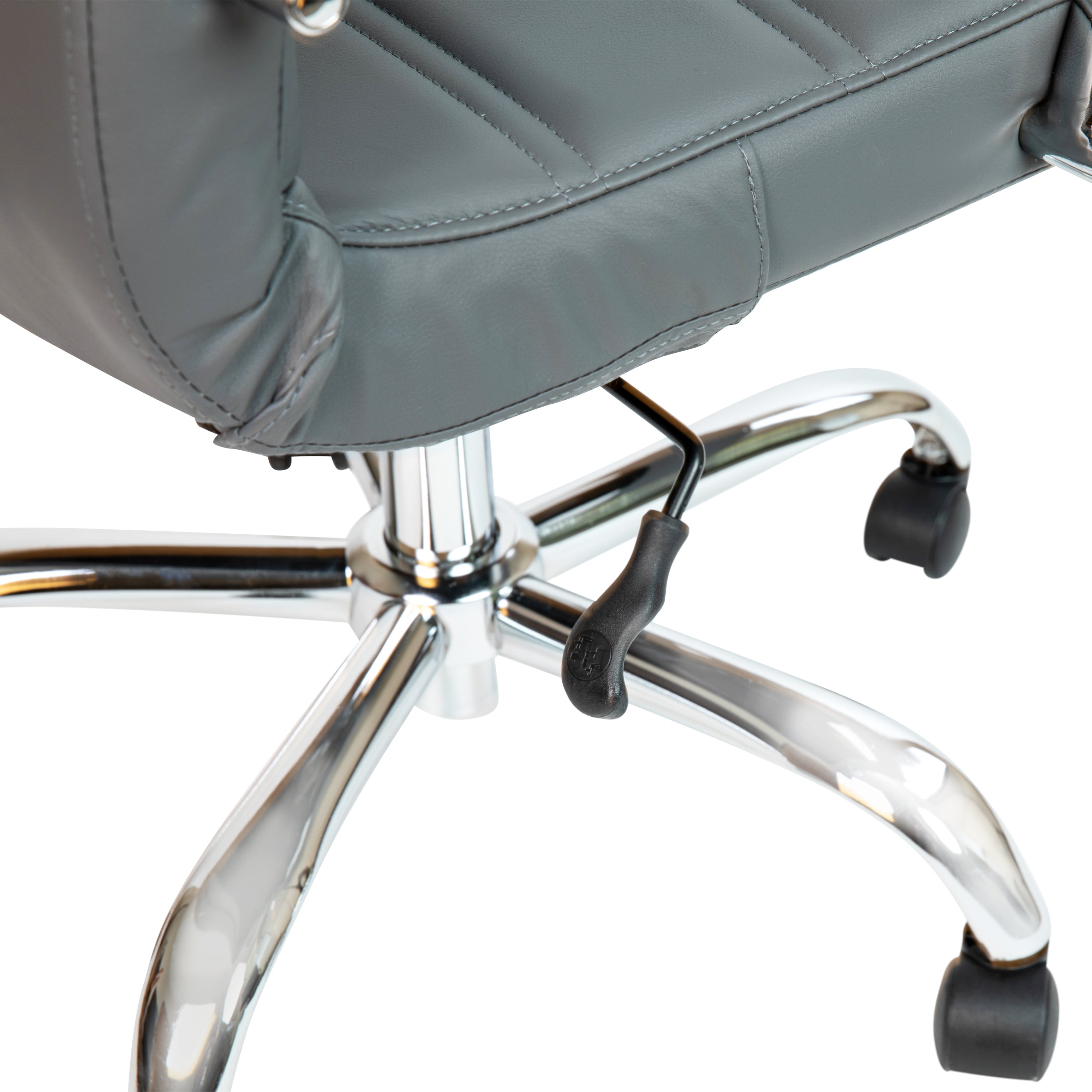 Mid-Back Executive Swivel Office Chair with Metal Frame and Arms