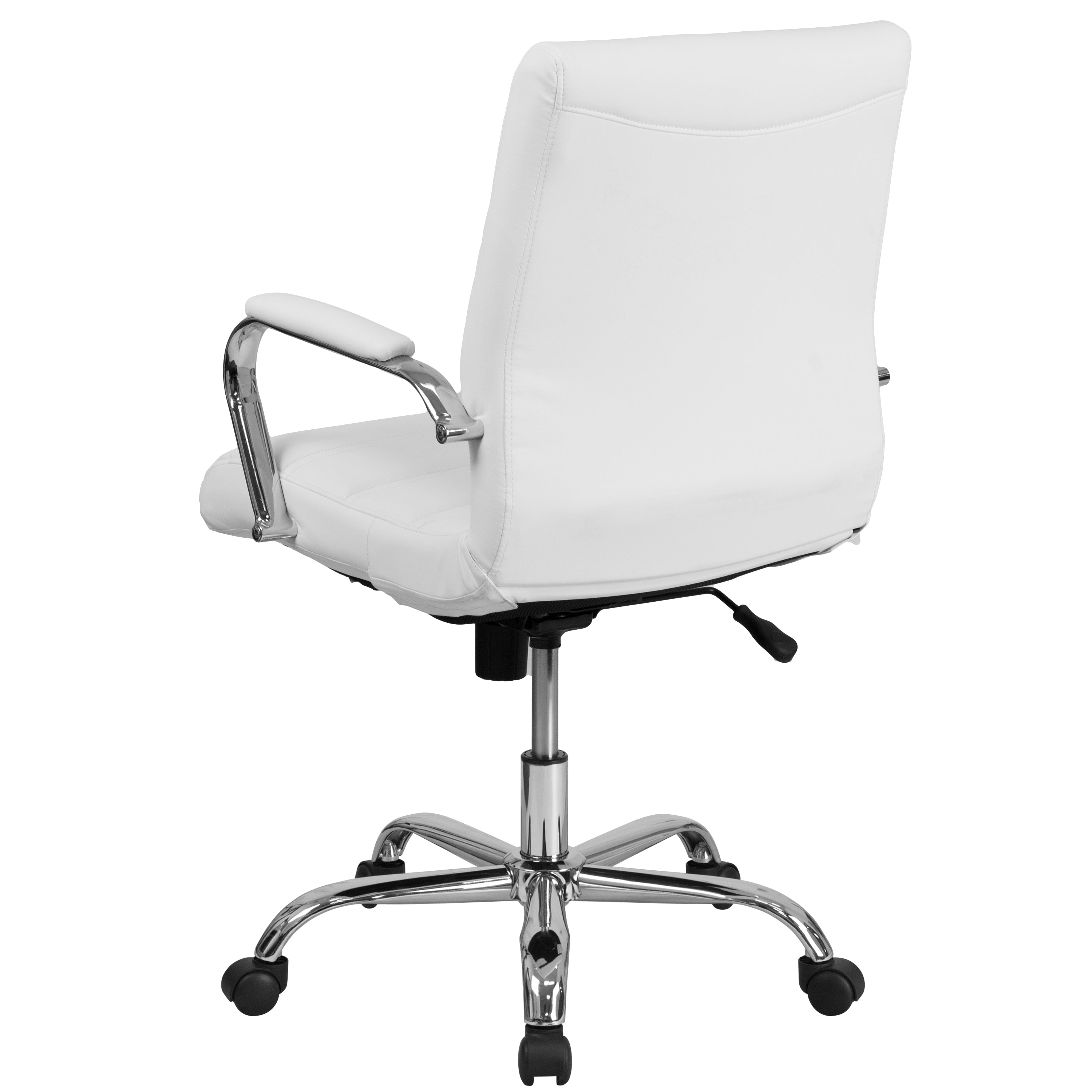 Mid-Back Executive Swivel Office Chair with Metal Frame and Arms