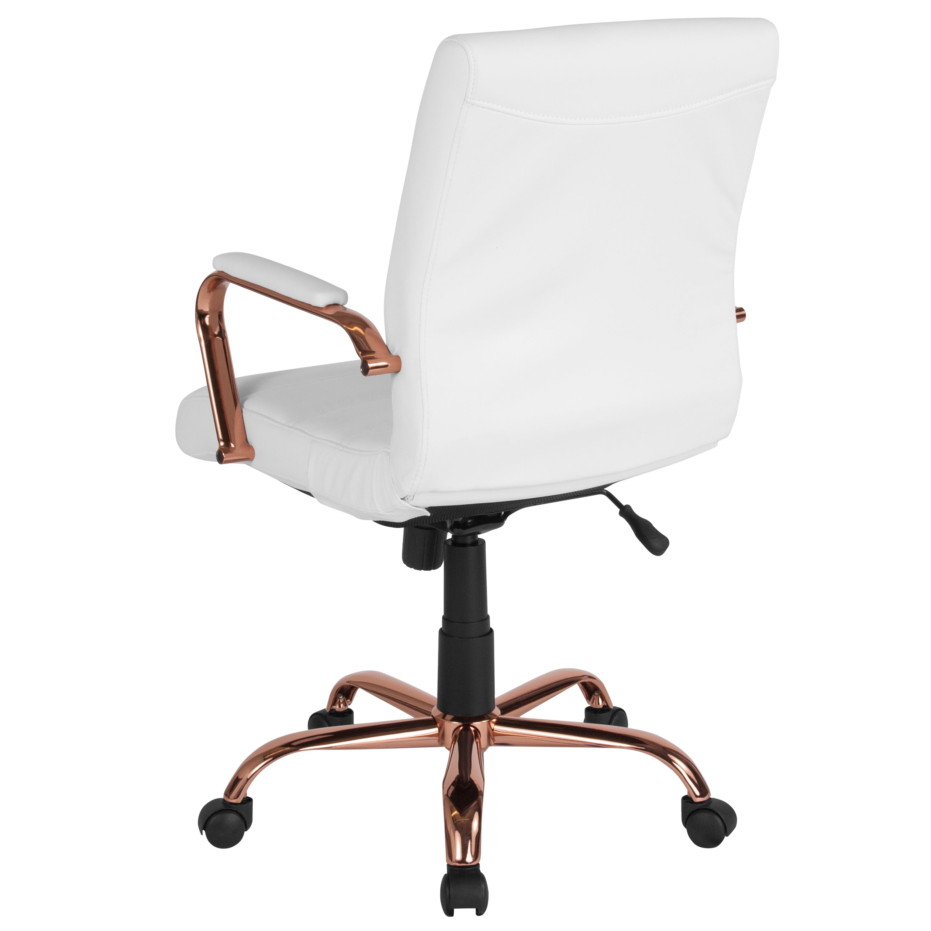 Mid-Back Executive Swivel Office Chair with Metal Frame and Arms