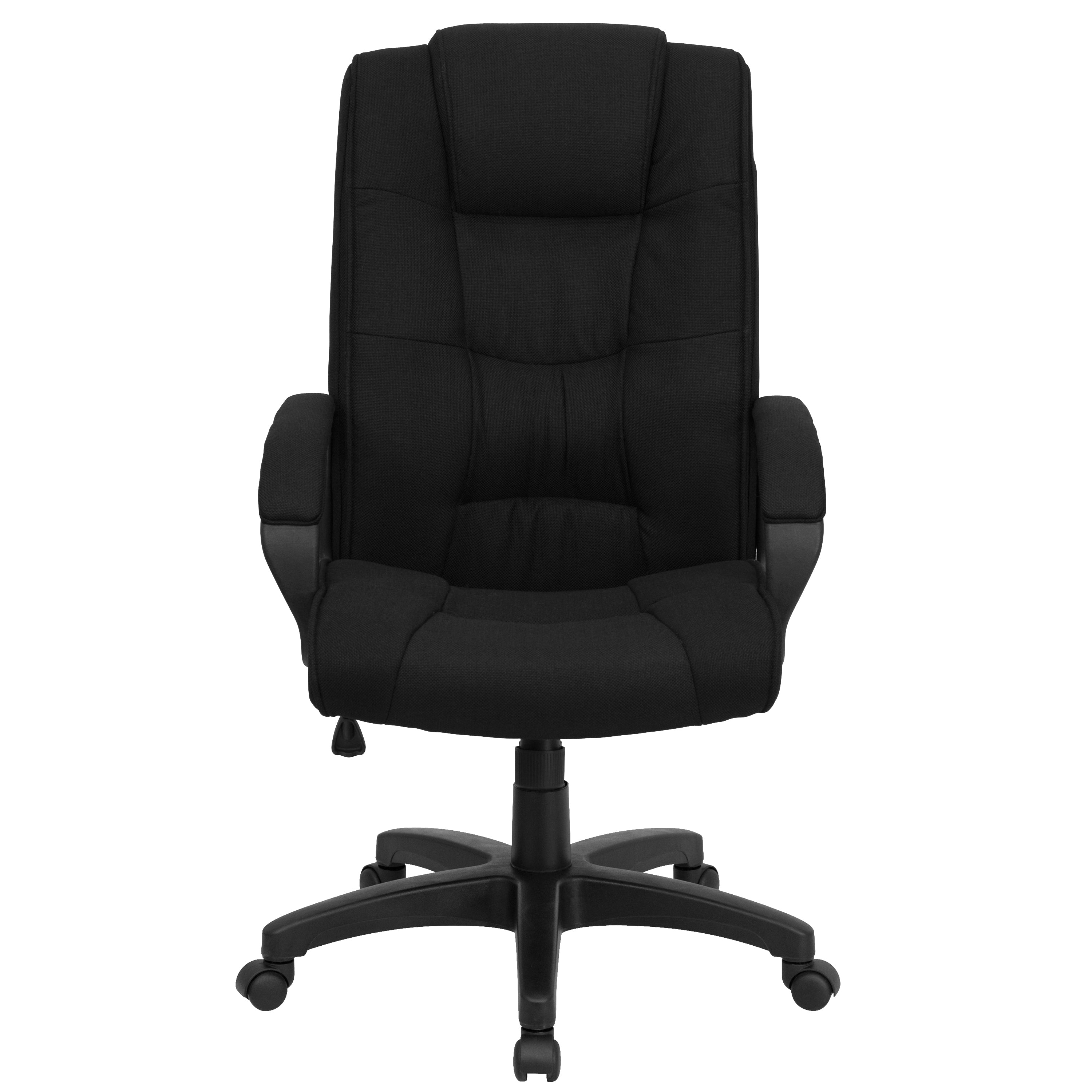 High Back Multi-Line Stitch Upholstered Executive Swivel Office Chair with Arms