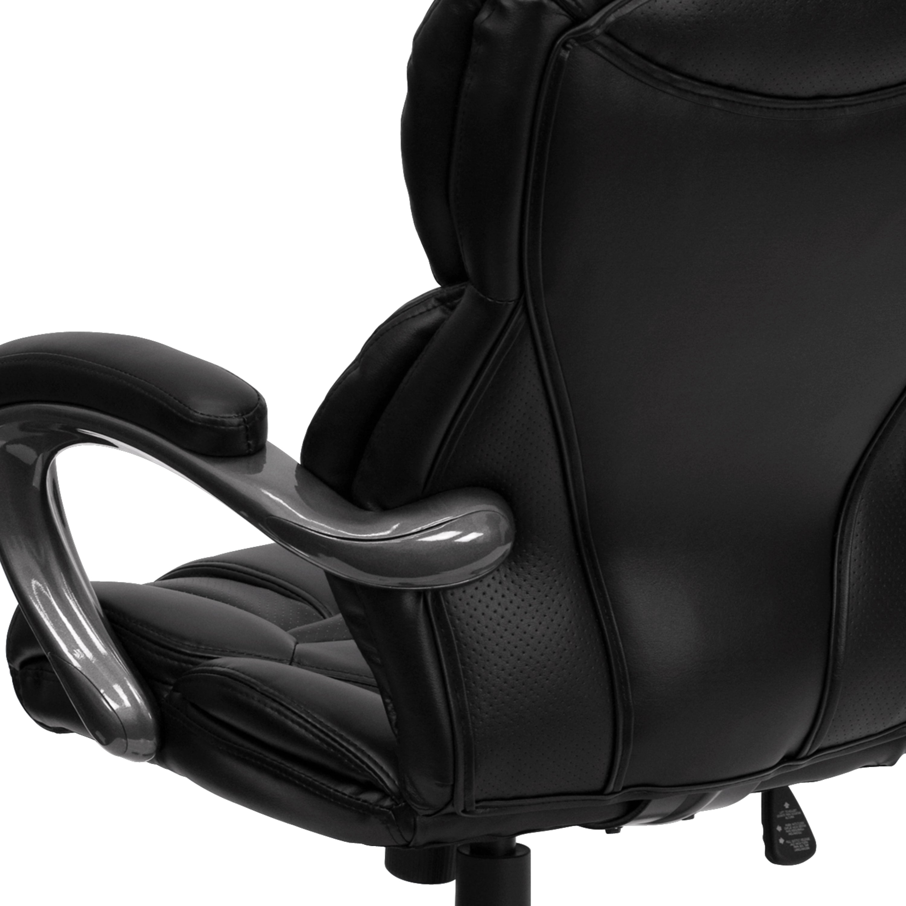 High Back Executive Swivel Ergonomic Office Chair with Accent Layered Seat and Back and Padded Arms