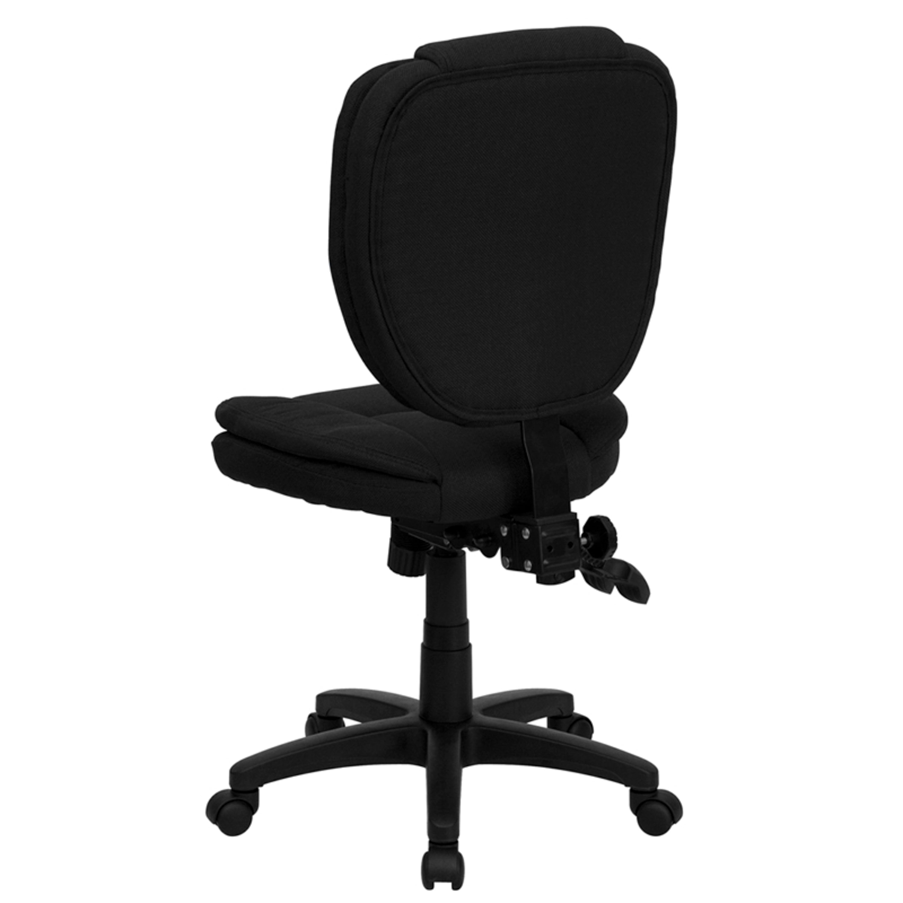 Mid-Back Multifunction Swivel Ergonomic Task Office Chair with Pillow Top Cushioning