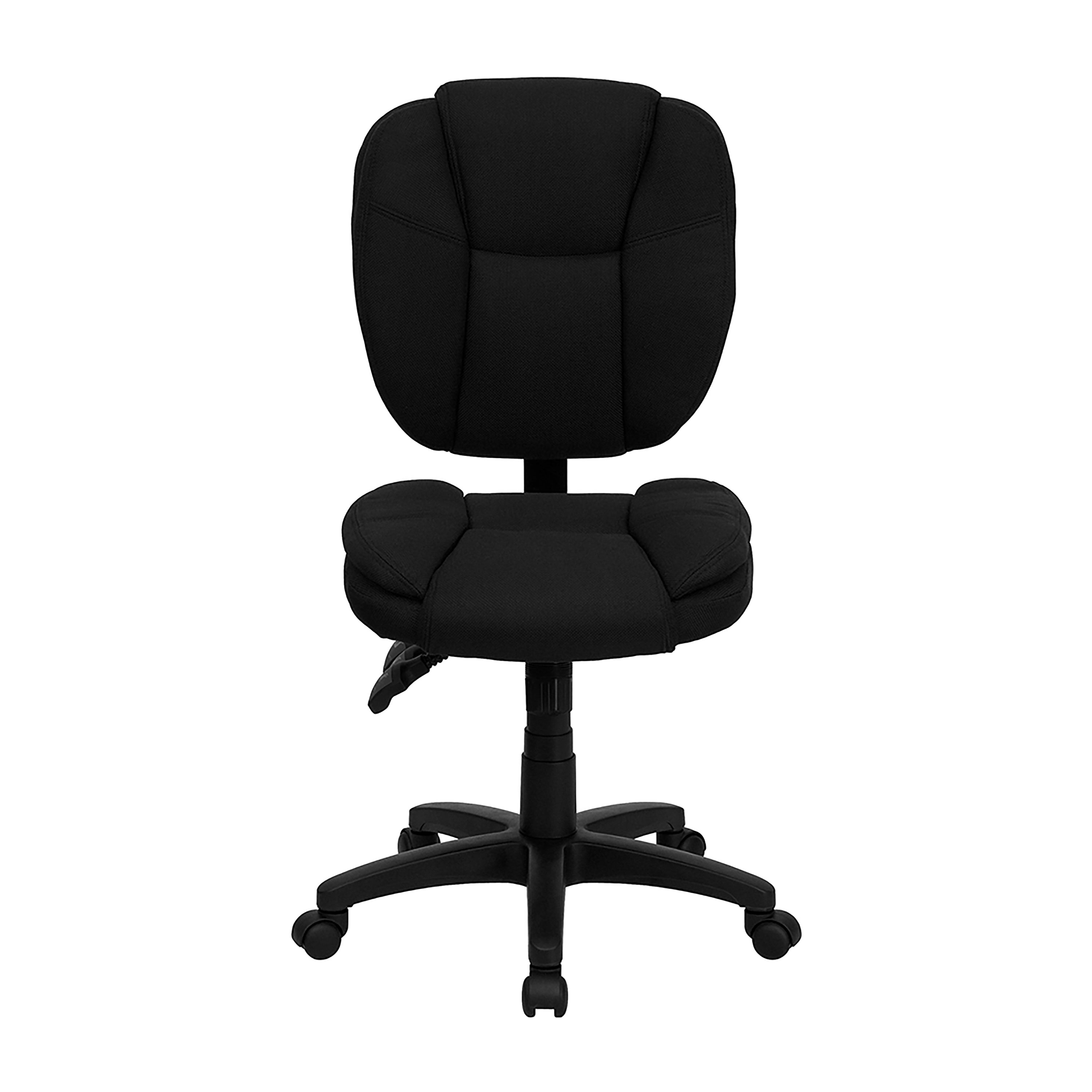 Mid-Back Multifunction Swivel Ergonomic Task Office Chair with Pillow Top Cushioning
