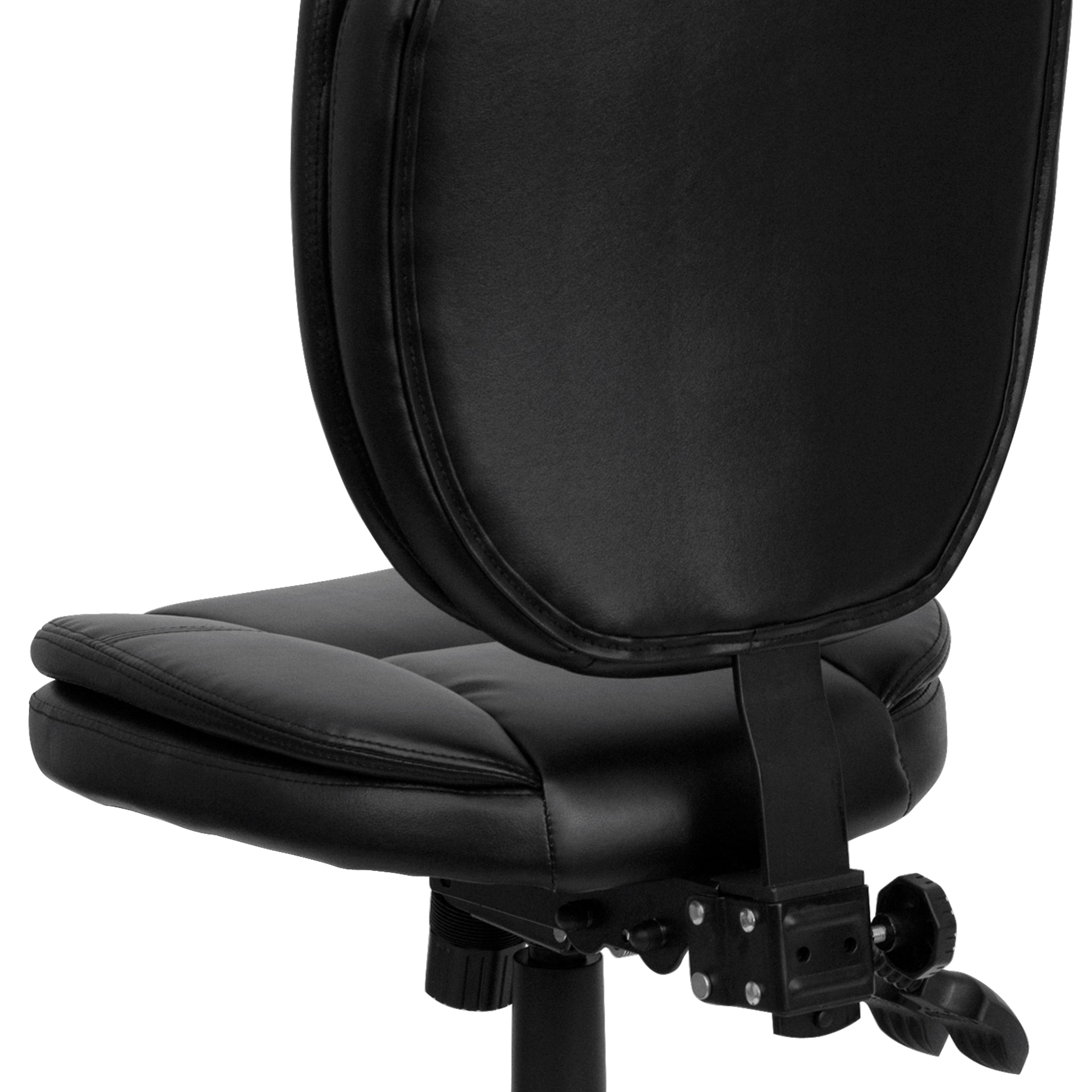 Mid-Back Multifunction Swivel Ergonomic Task Office Chair with Pillow Top Cushioning