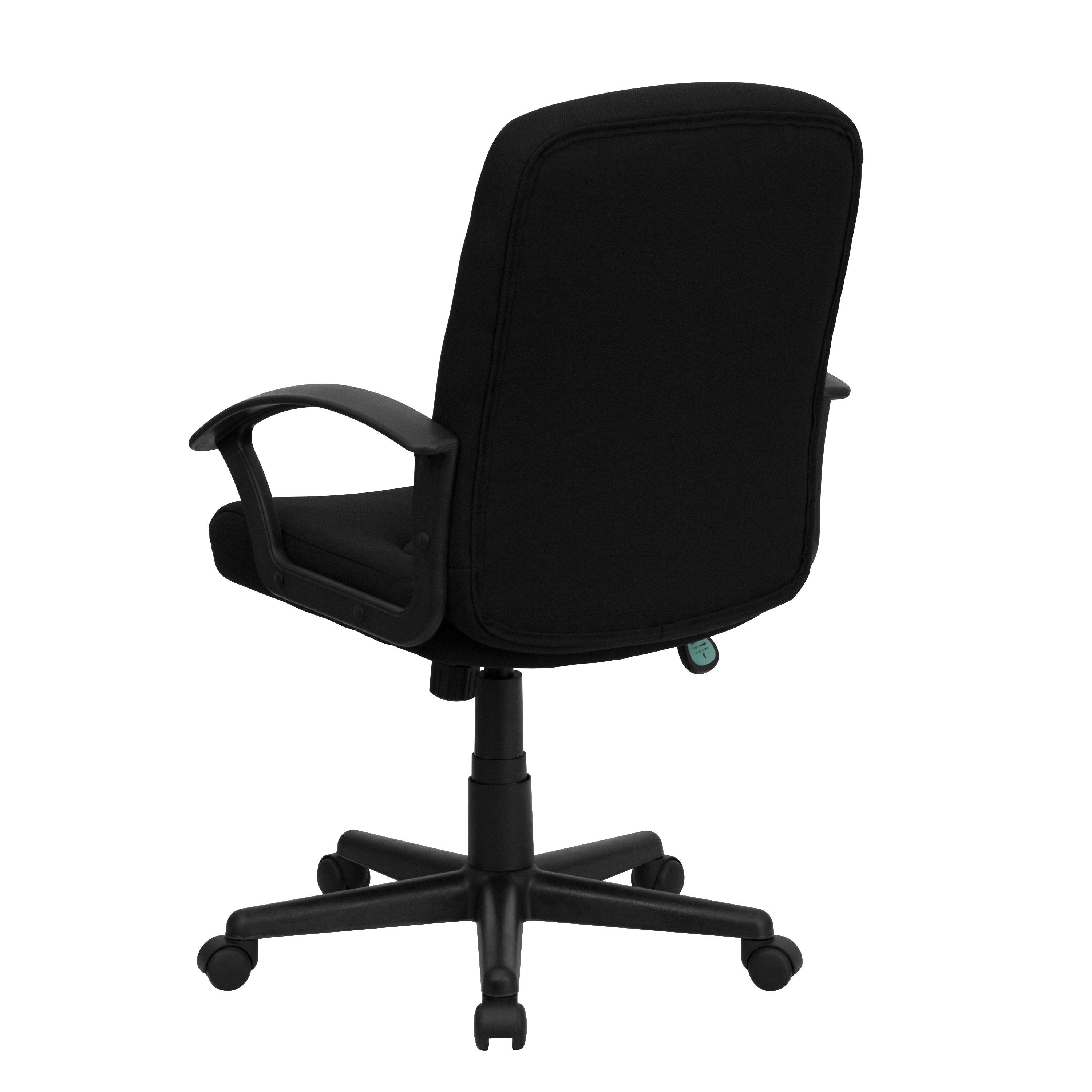 Mid-Back Fabric Executive Swivel Office Chair with Nylon Arms-Office Chair-Flash Furniture-Wall2Wall Furnishings