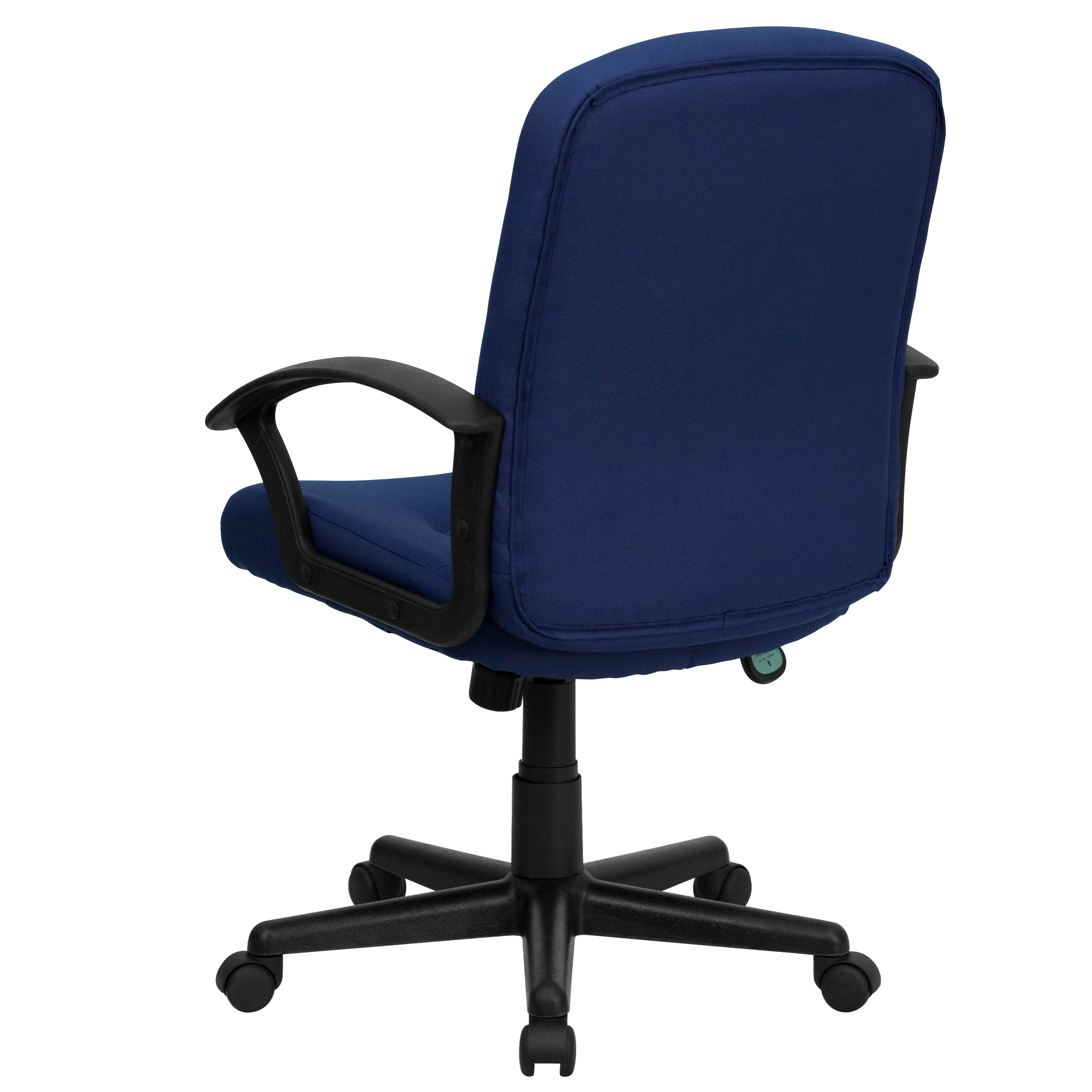 Mid-Back Fabric Executive Swivel Office Chair with Nylon Arms
