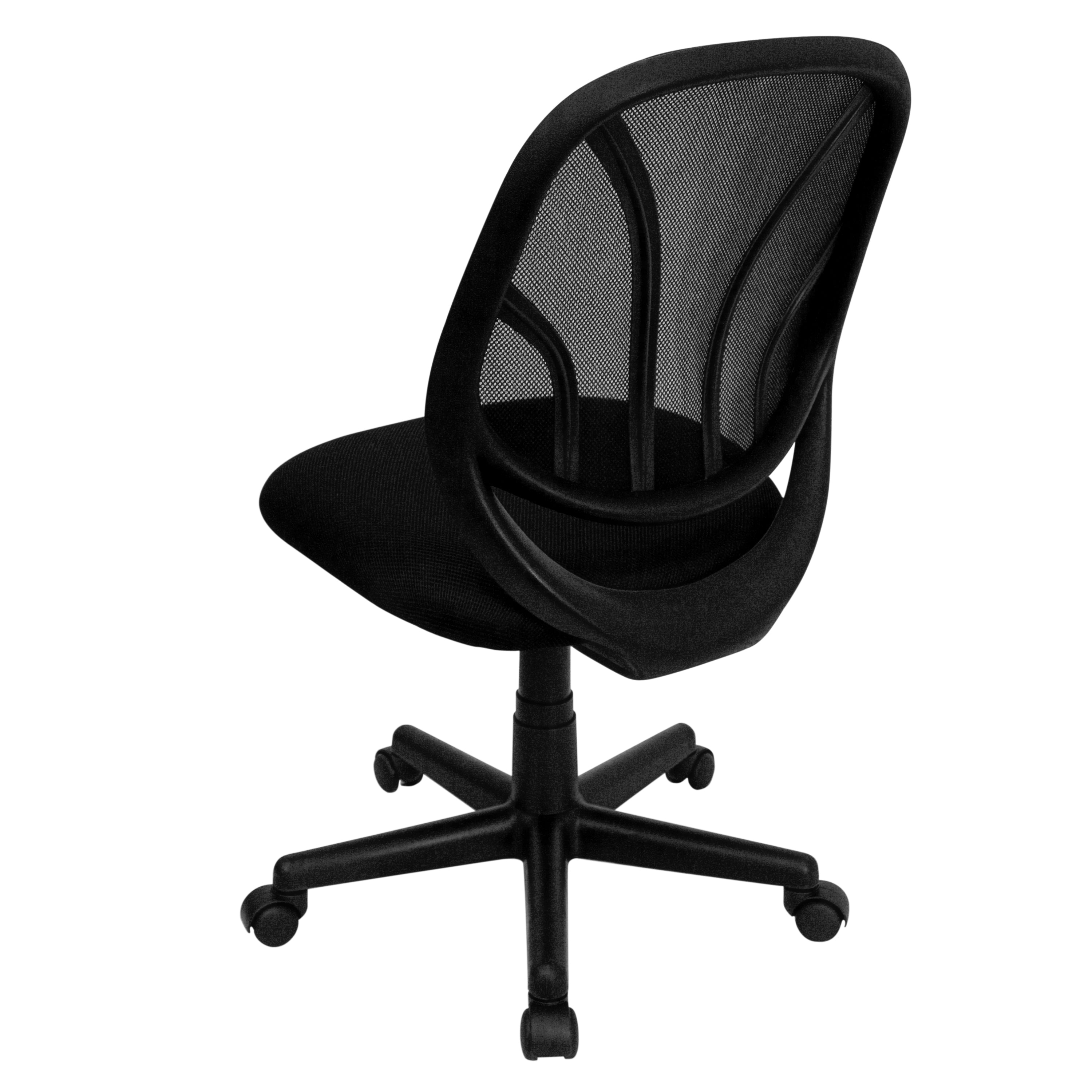 Y-GO Office Chair Mid-Back Mesh Swivel Task Office Chair with Flex Bars-Office Chair-Flash Furniture-Wall2Wall Furnishings